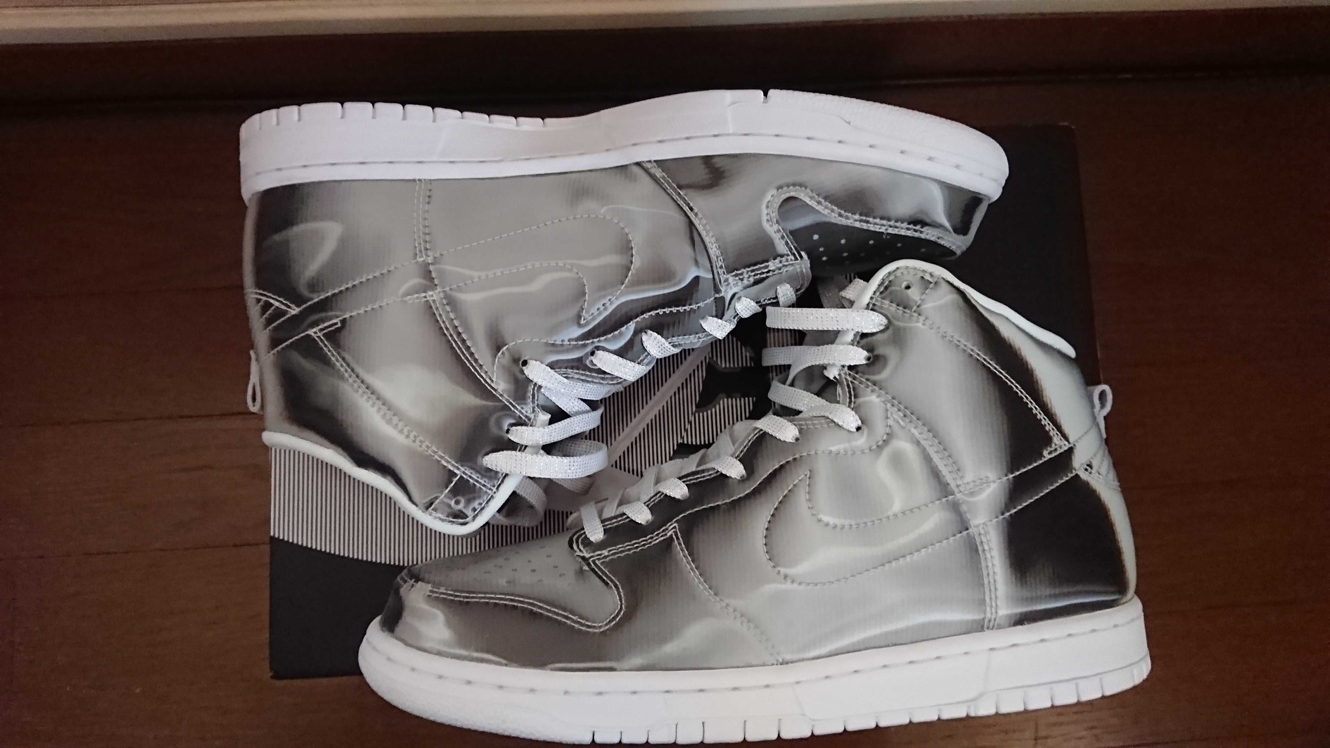 CLOT × Nike Dunk High "Silver/Flux"