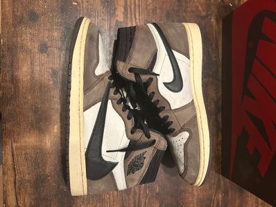 Travis Scott × Nike Air Jordan 1 Retro High OG TS SP "Sail/Dark Mocha"