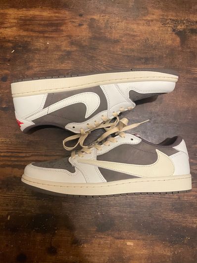 Travis Scott × Nike Air Jordan 1 Low OG SP "Reverse Mocha/Sail and Ridgerock"