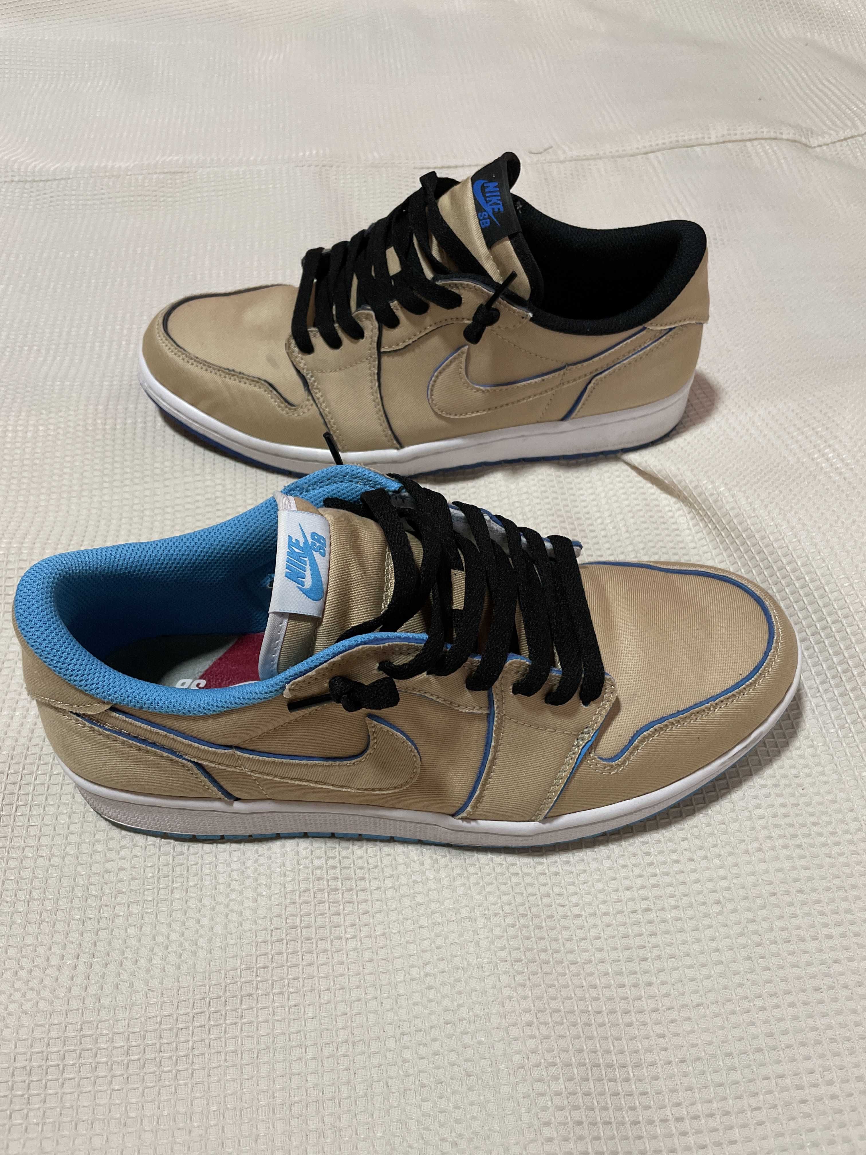 Nike SB Air Jordan 1 Low "Desert Ore/Royal Blue"