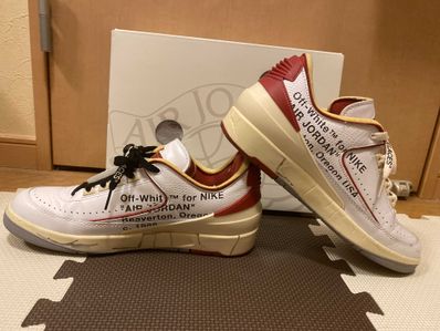 Off-White × Nike Air Jordan 2 Low "White and Varsity Red"