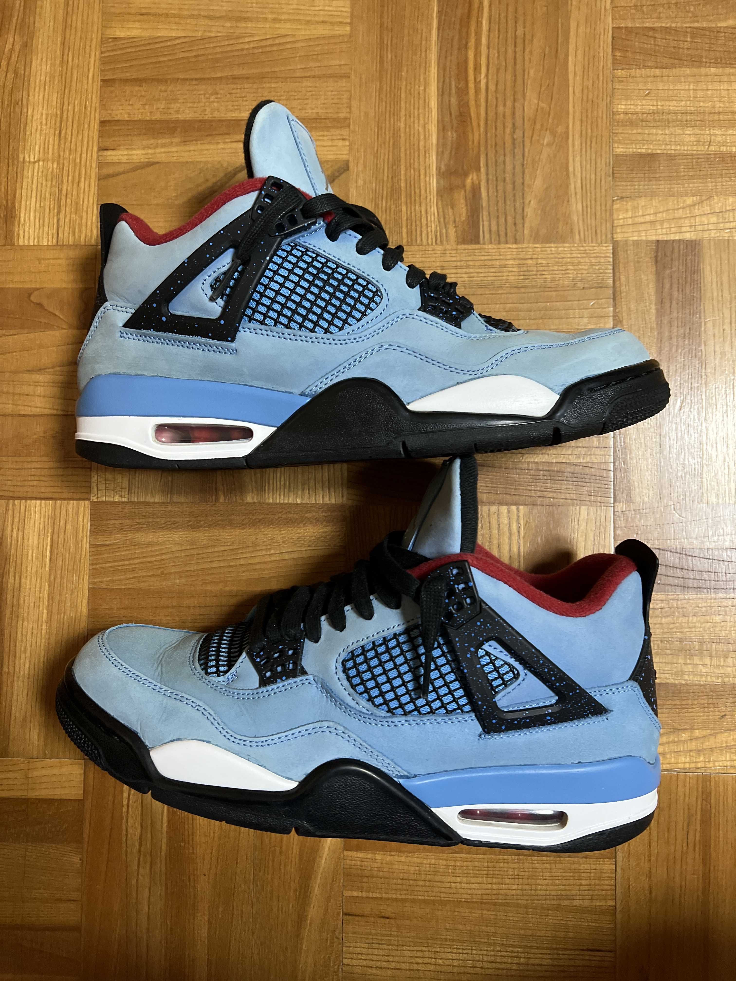 Travis Scott × Nike Air Jordan 4 Retro Cactus Jack "University Blue"