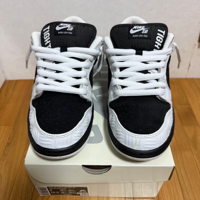 TIGHTBOOTH × Nike SB Dunk Low Pro QS "Black and White"