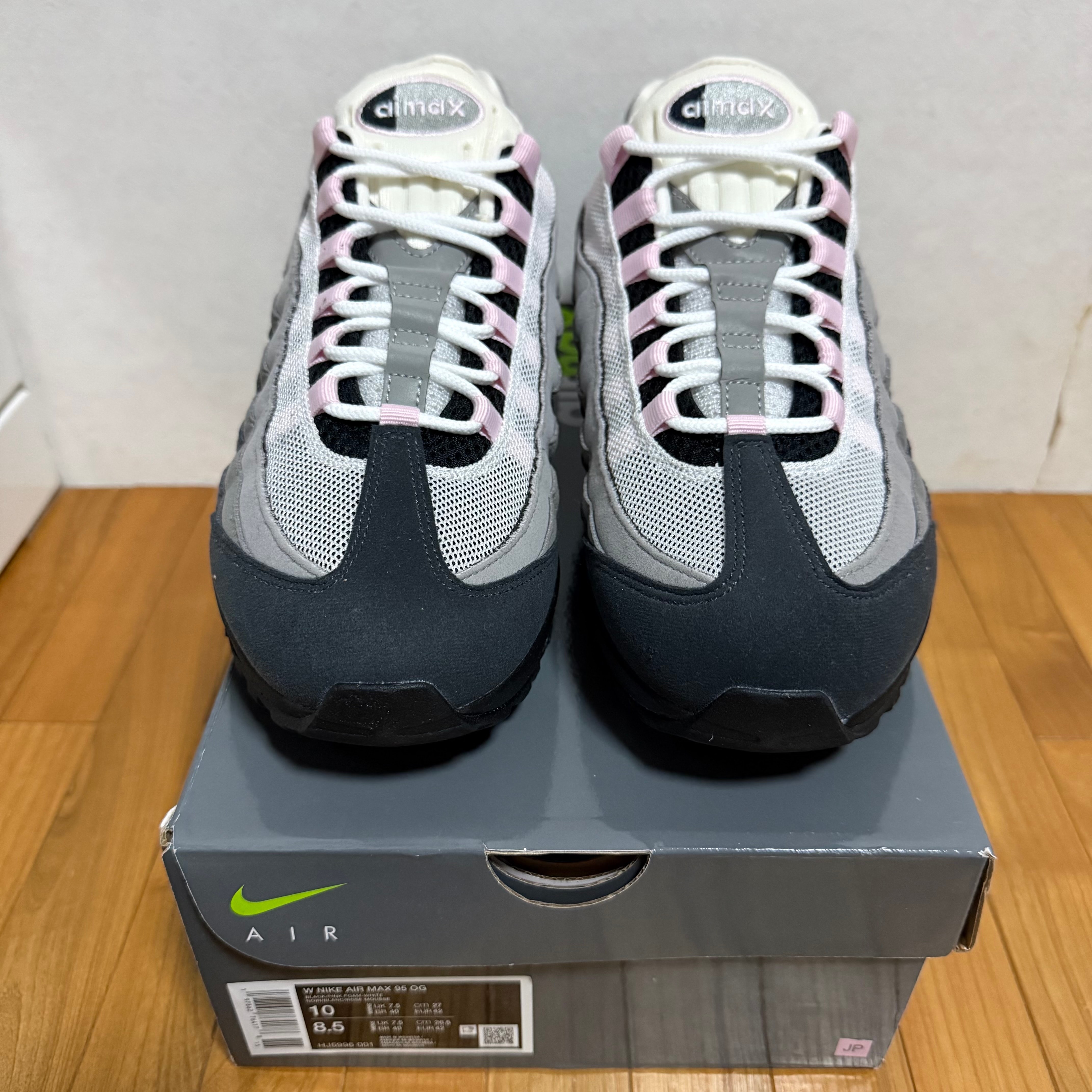 ナイキ ウィメンズ エアマックス95 OG ビッグバブル "ミディアムグレー/ピンクフォーム"