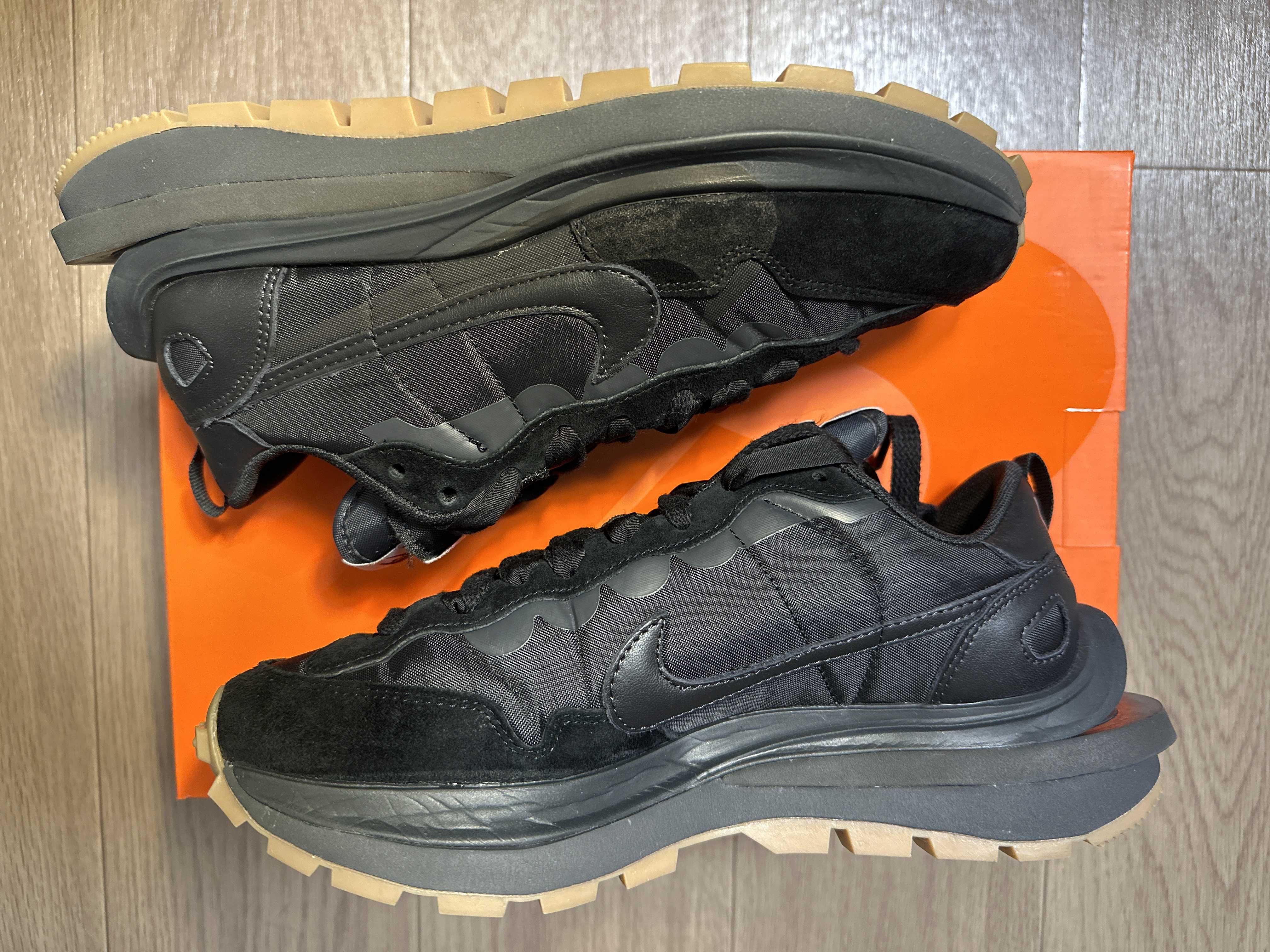 sacai × Nike VaporWaffle "Black Gum"