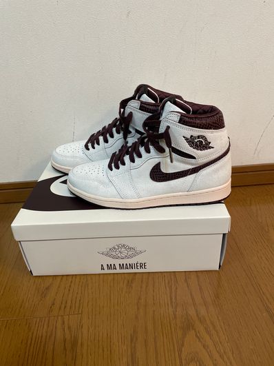 A Ma Maniere × Nike Air Jordan 1 Retro High OG "Sail and Burgundy"
