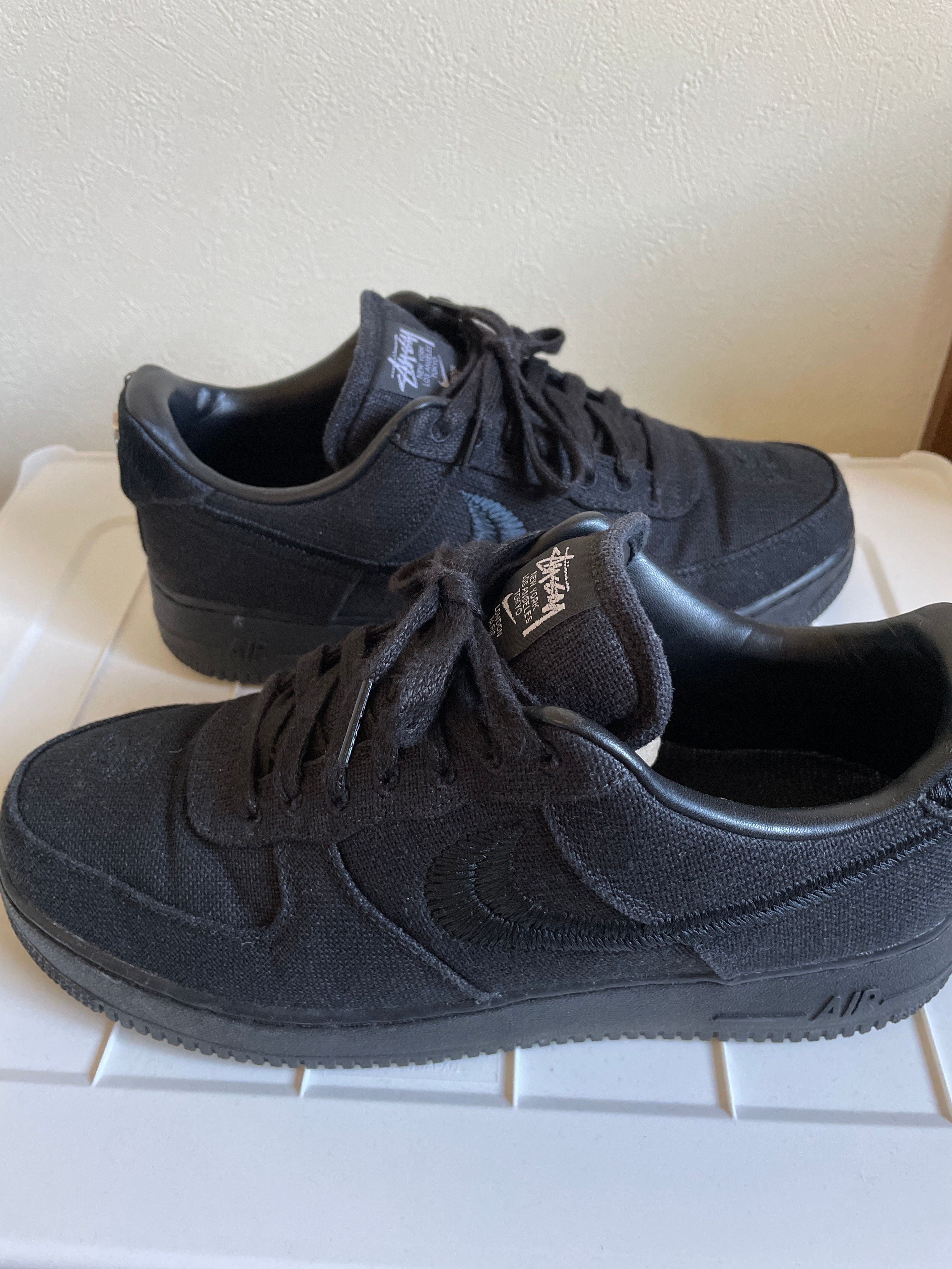 Stussy × Nike Air Force 1 Low "Triple Black"