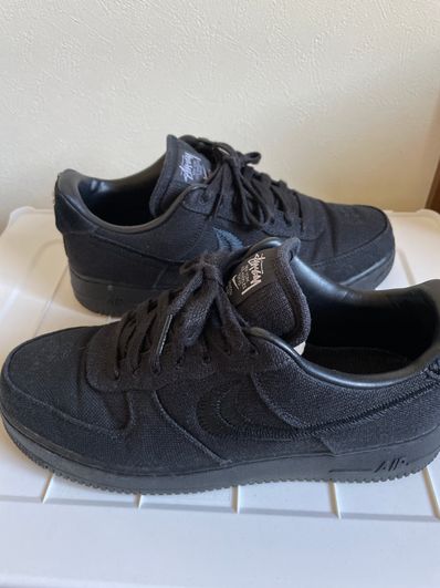 Stussy × Nike Air Force 1 Low "Triple Black"