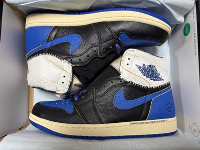 fragment design × UNION × Nike Air Jordan 1 High OG "Sport Royal"