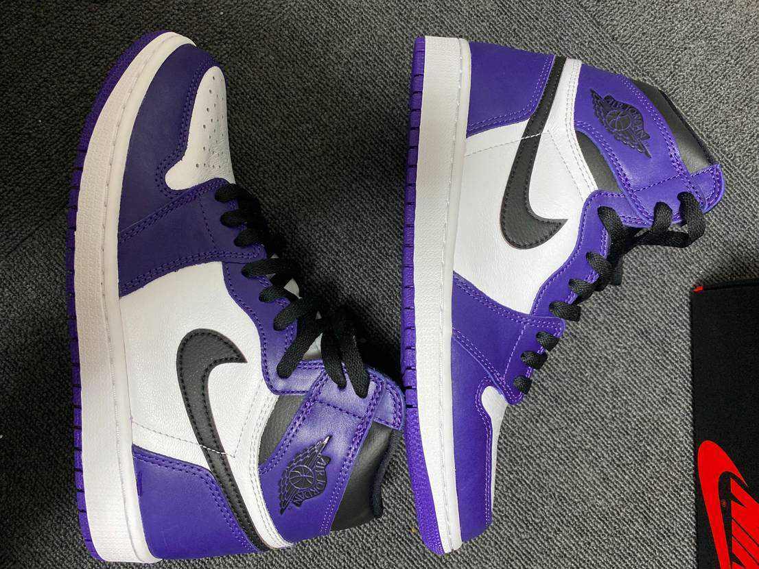 Nike Air Jordan 1 Retro High OG "Court Purple White/Black" (2020)   