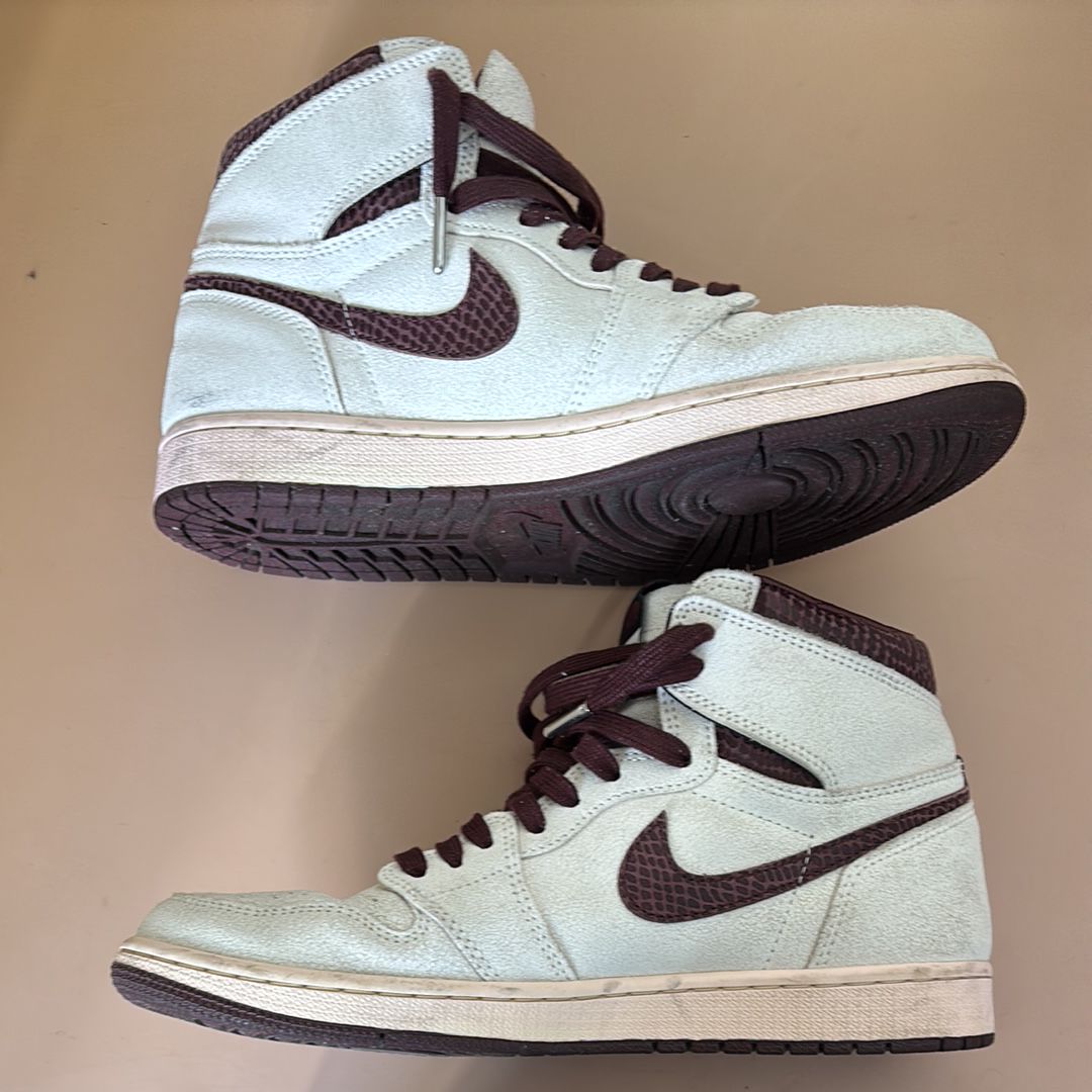 A Ma Maniere × Nike Air Jordan 1 Retro High OG "Sail and Burgundy"