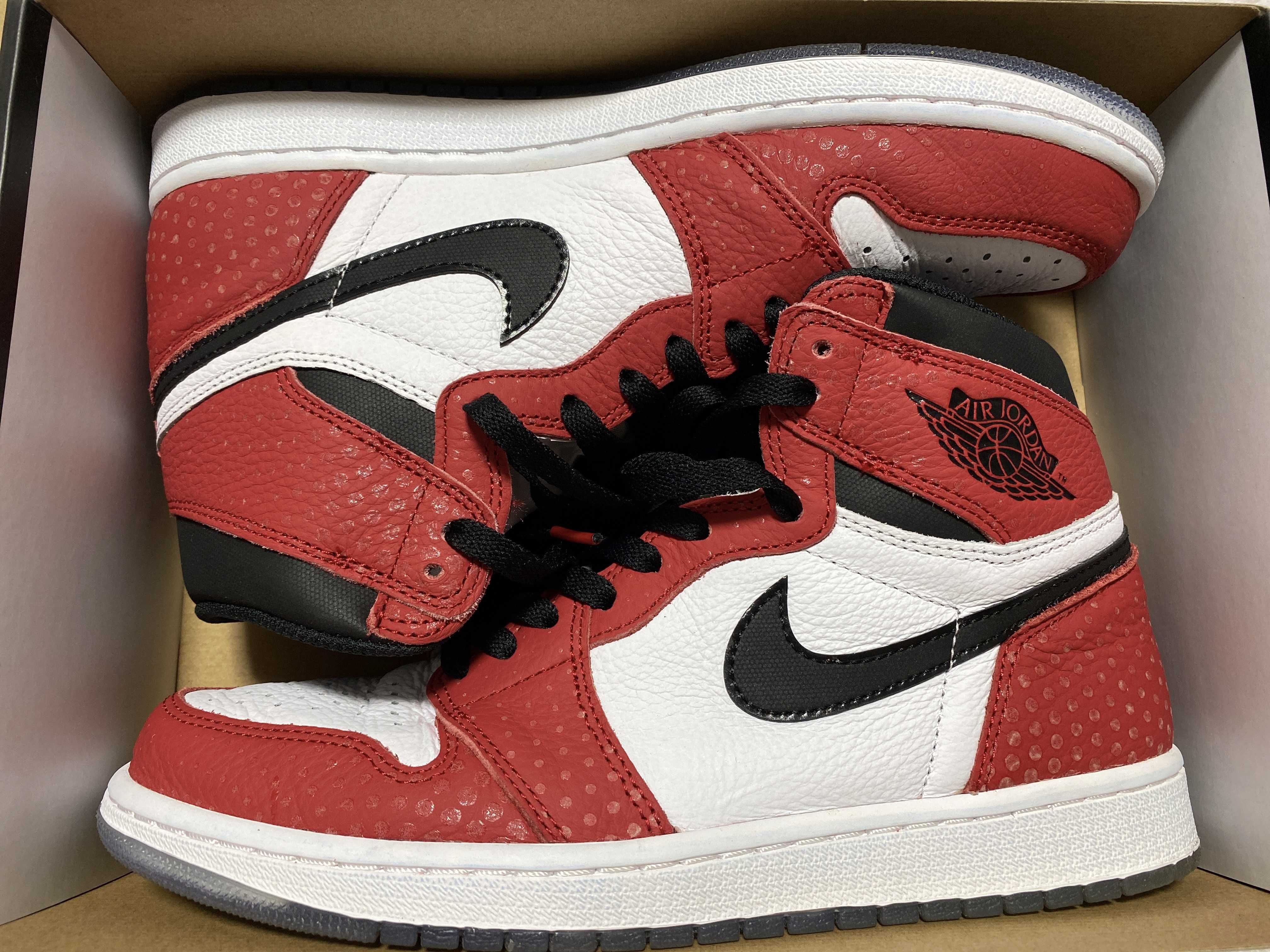 Spiderman × Nike Air Jordan 1 Origin Story "Gym Red/White/Photo Blue/Black"