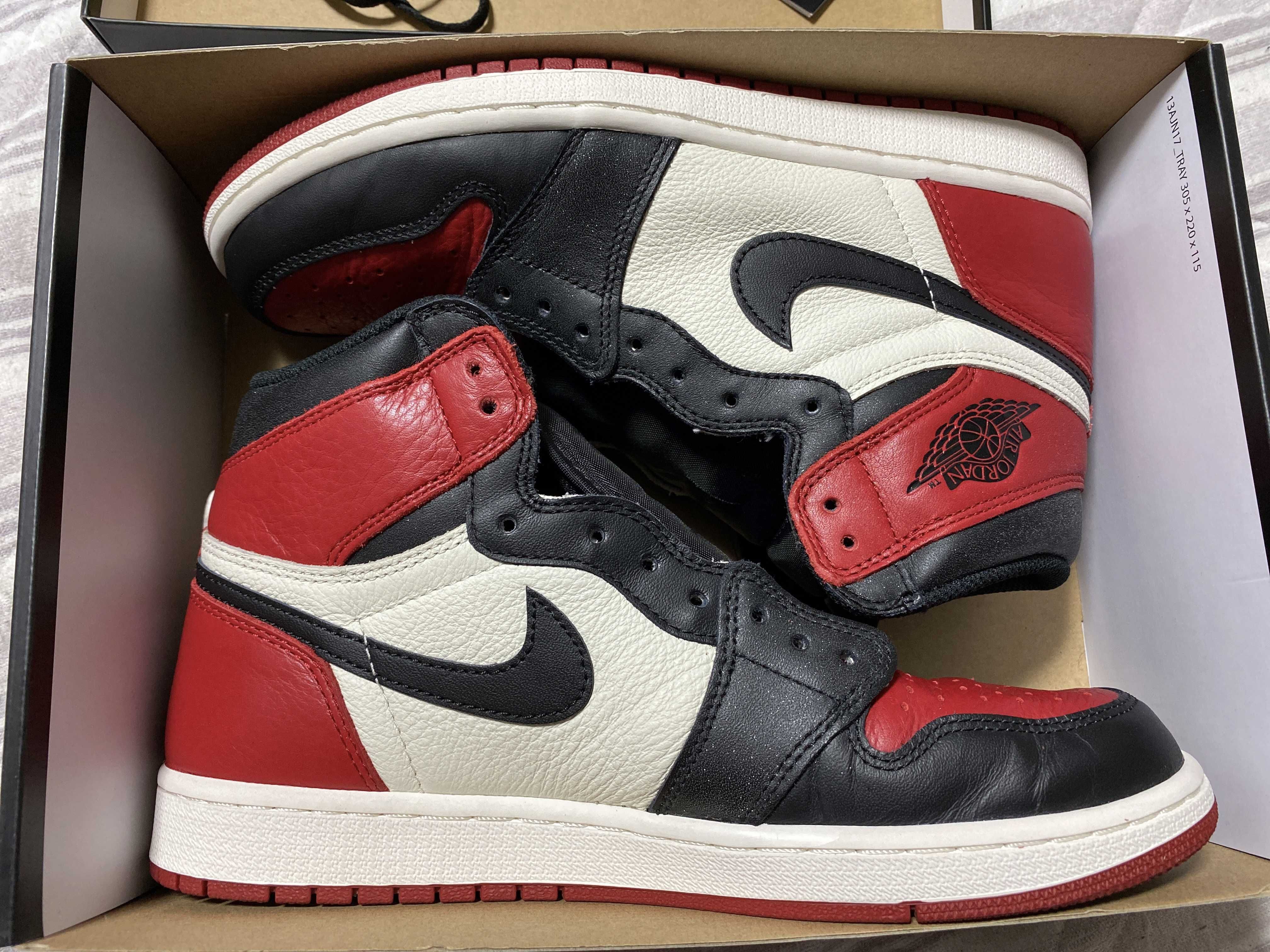 Nike Air Jordan 1 Retro High OG "Bred Toe"