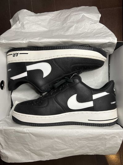 Supreme × COMME des GARCONS SHIRT × Nike Air Force 1 Low "Black/White" (2018)