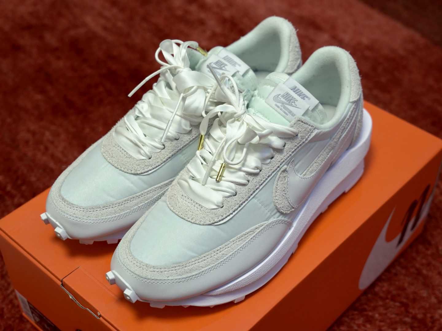 sacai × Nike LDV Waffle "Triple White"