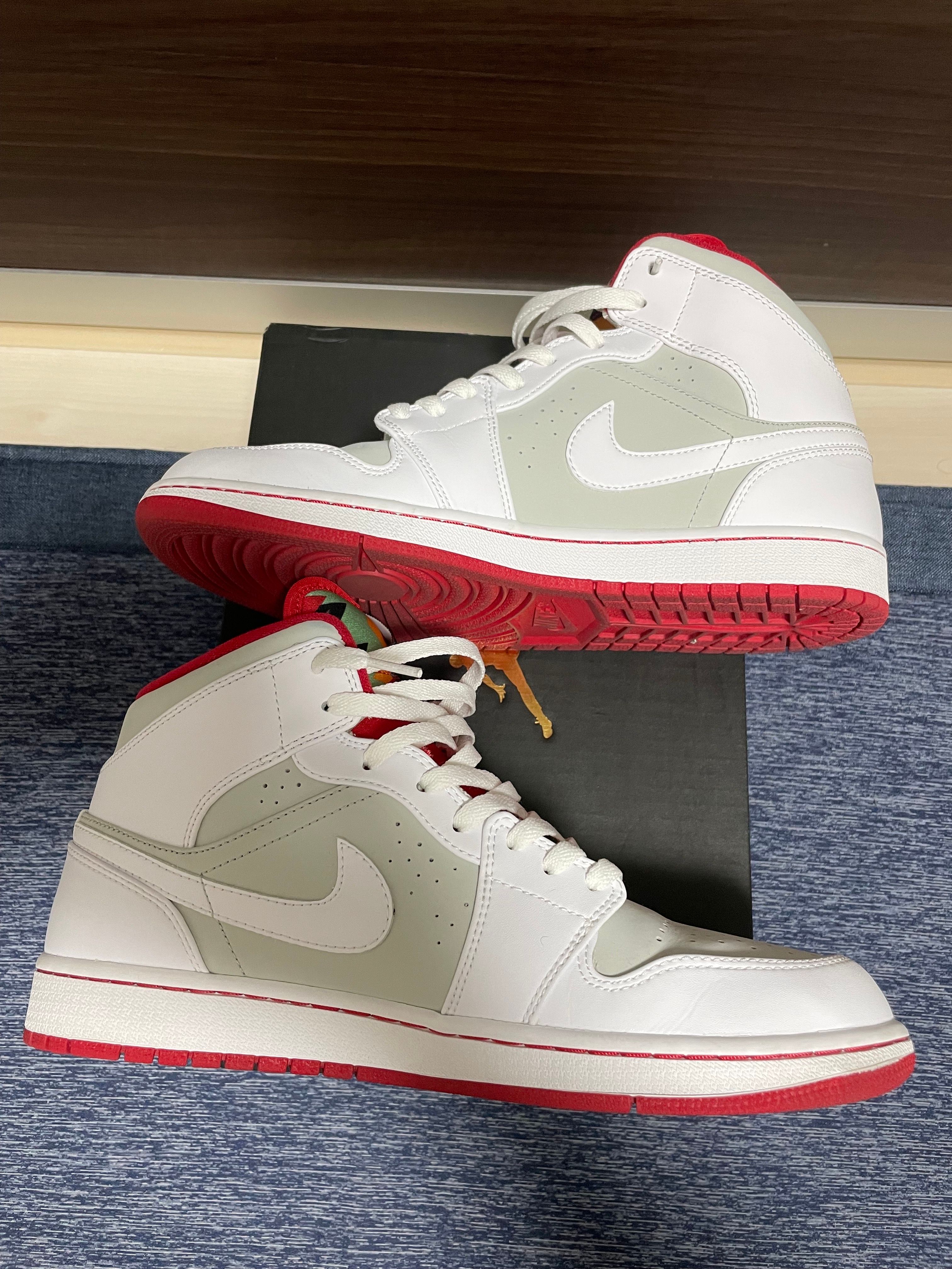 Nike Air Jordan 1 Mid WB "White/Gray/Red" (2015)