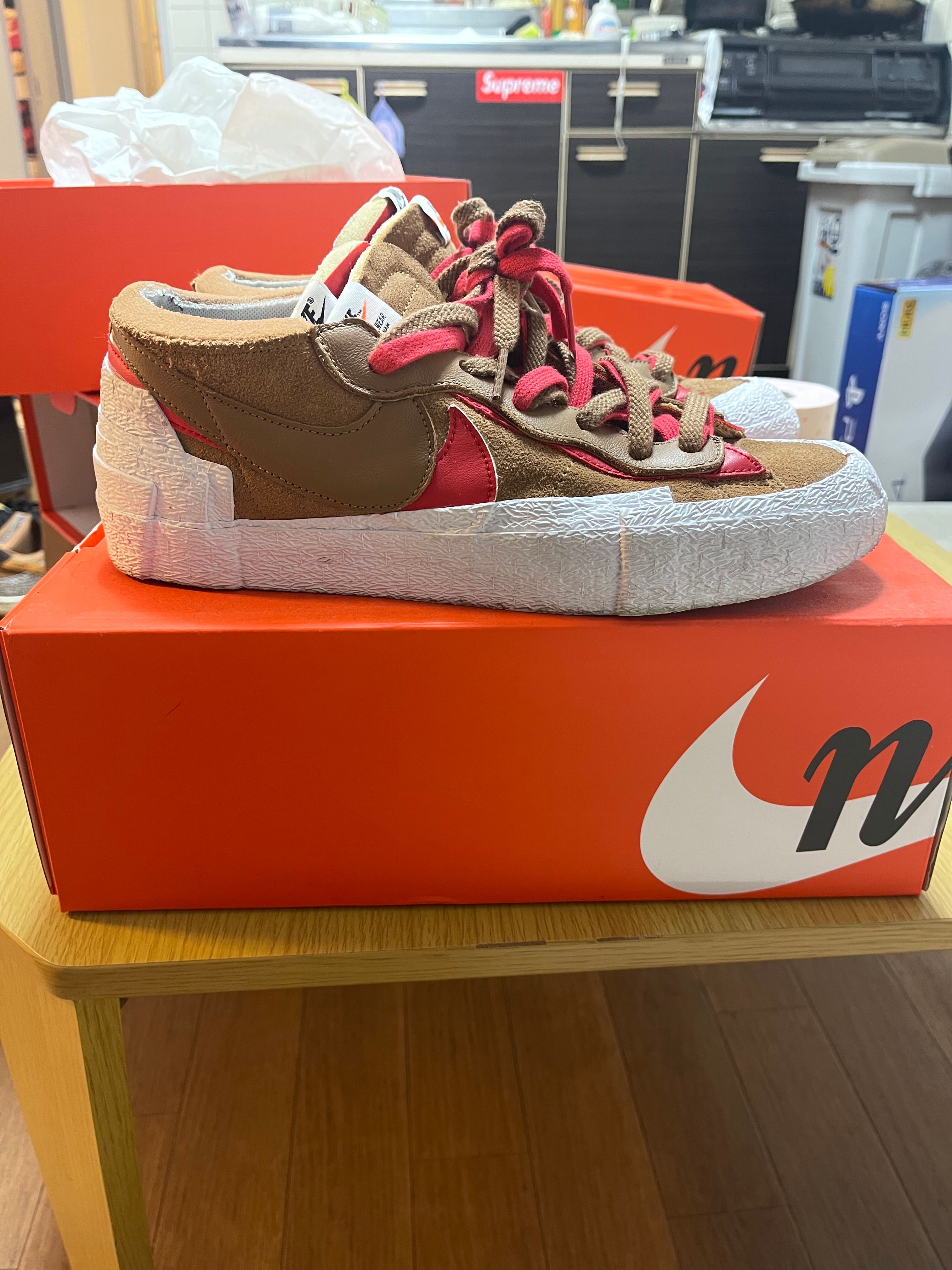 SACAI × NIKE BLAZER LOW "BRITISH TAN"