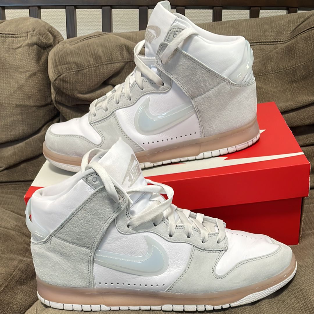 SLAM JAM x NIKE DUNK HIGH "WHITE/CLEAR PURE PLATINUM"