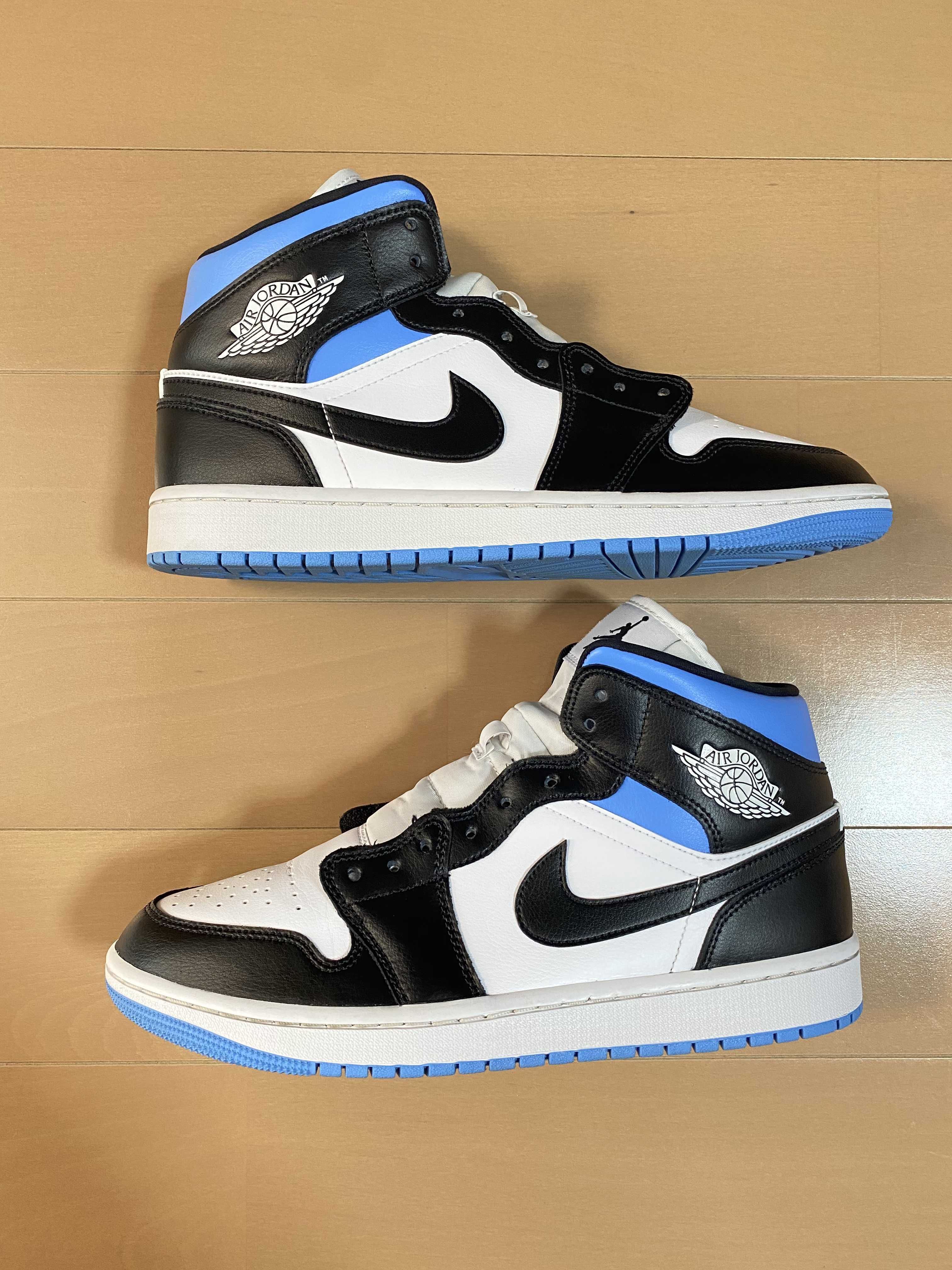 Nike Women's Air Jordan 1 Mid "Black/University Blue"