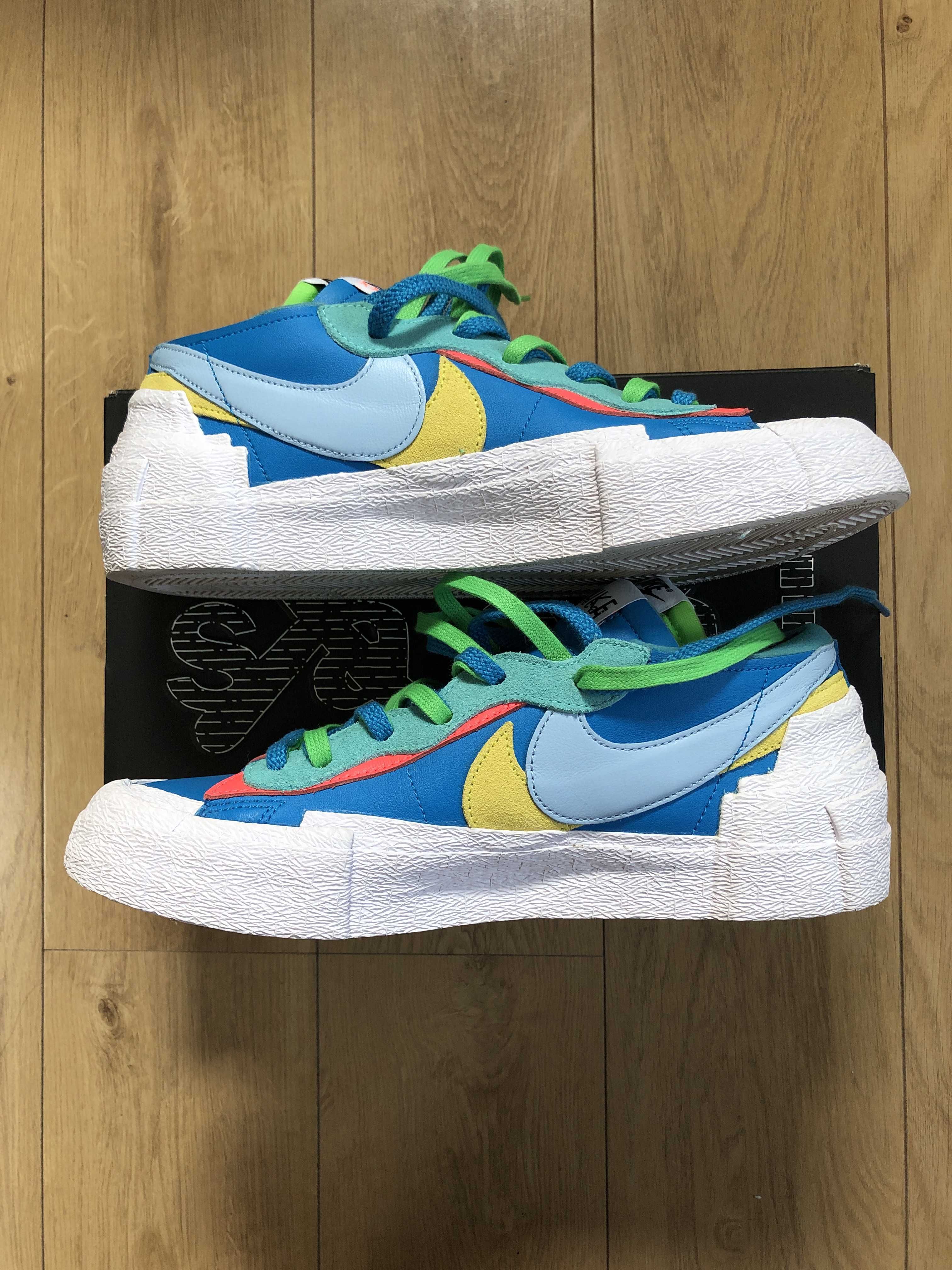 KAWS × sacai × Nike Blazer Low "Neptune Blue"