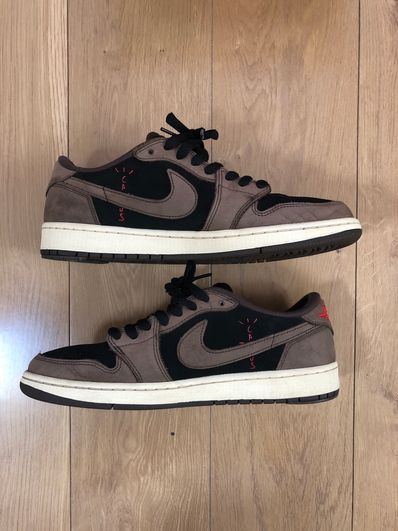 Travis Scott × Nike Air Jordan 1 Low OG SP-T "Black/Dark Mocha"