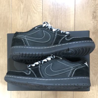 Travis Scott × Nike Air Jordan 1 Low OG SP "Black Phantom"