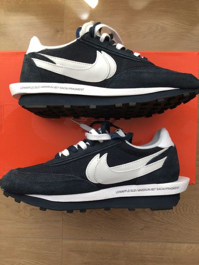 Fragment × sacai × Nike LD Waffle "Blackended Blue"