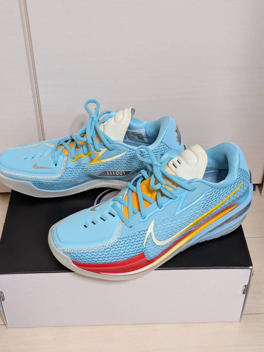 TITAN × Dylan Harper × Nike GT Cut "Bleached Aqua/Sport Gold" (IU0779-400/IU0780-400)