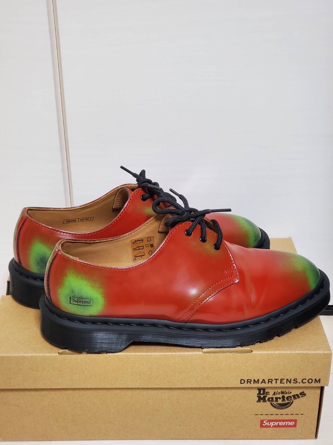 Supreme × Dr.Martens 1461 3 Eye Shoe "Red"