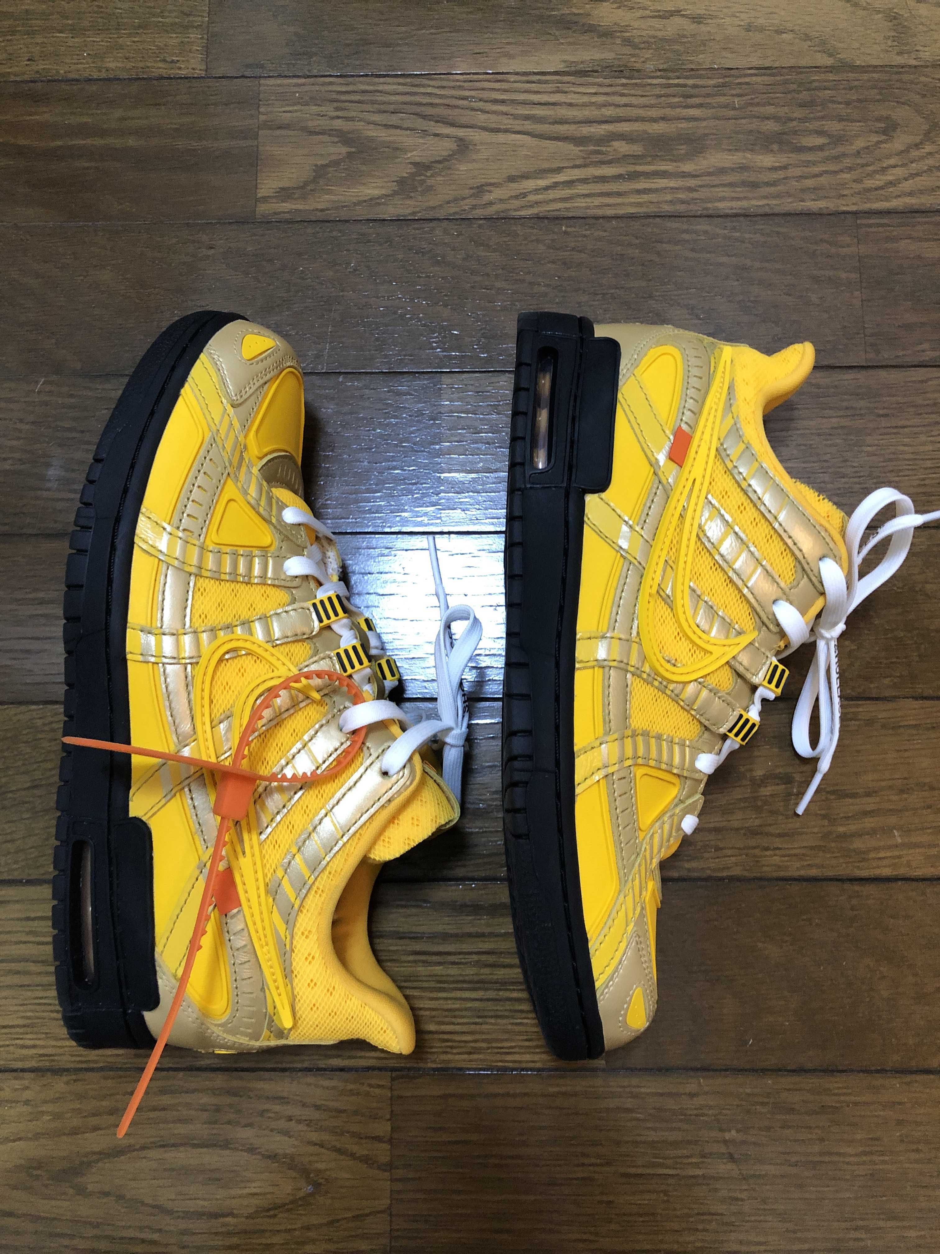 Off-White × Nike Air Rubber Dunk "University Gold"