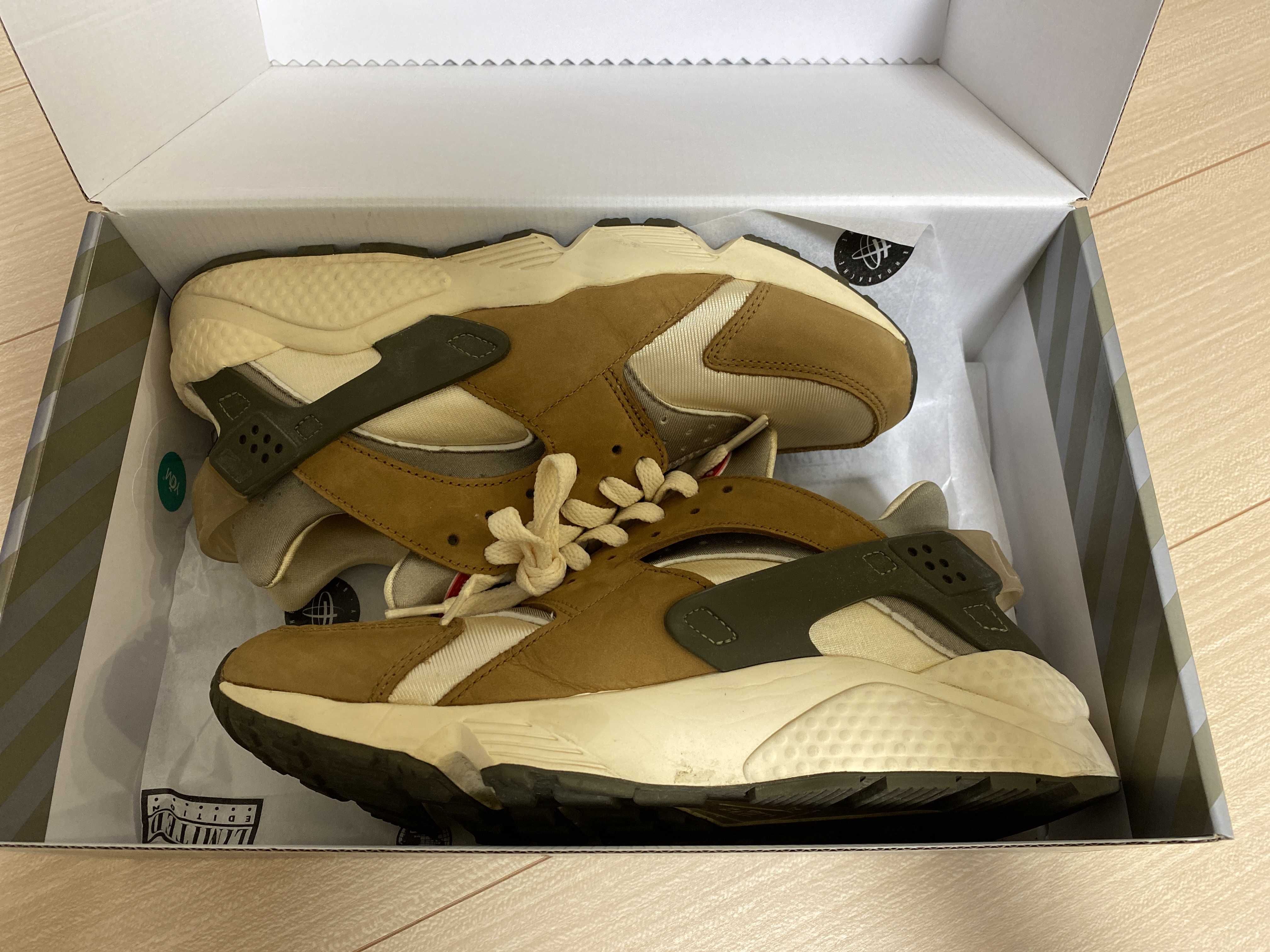 Stussy × Nike Air Huarache "Desert Oak"
