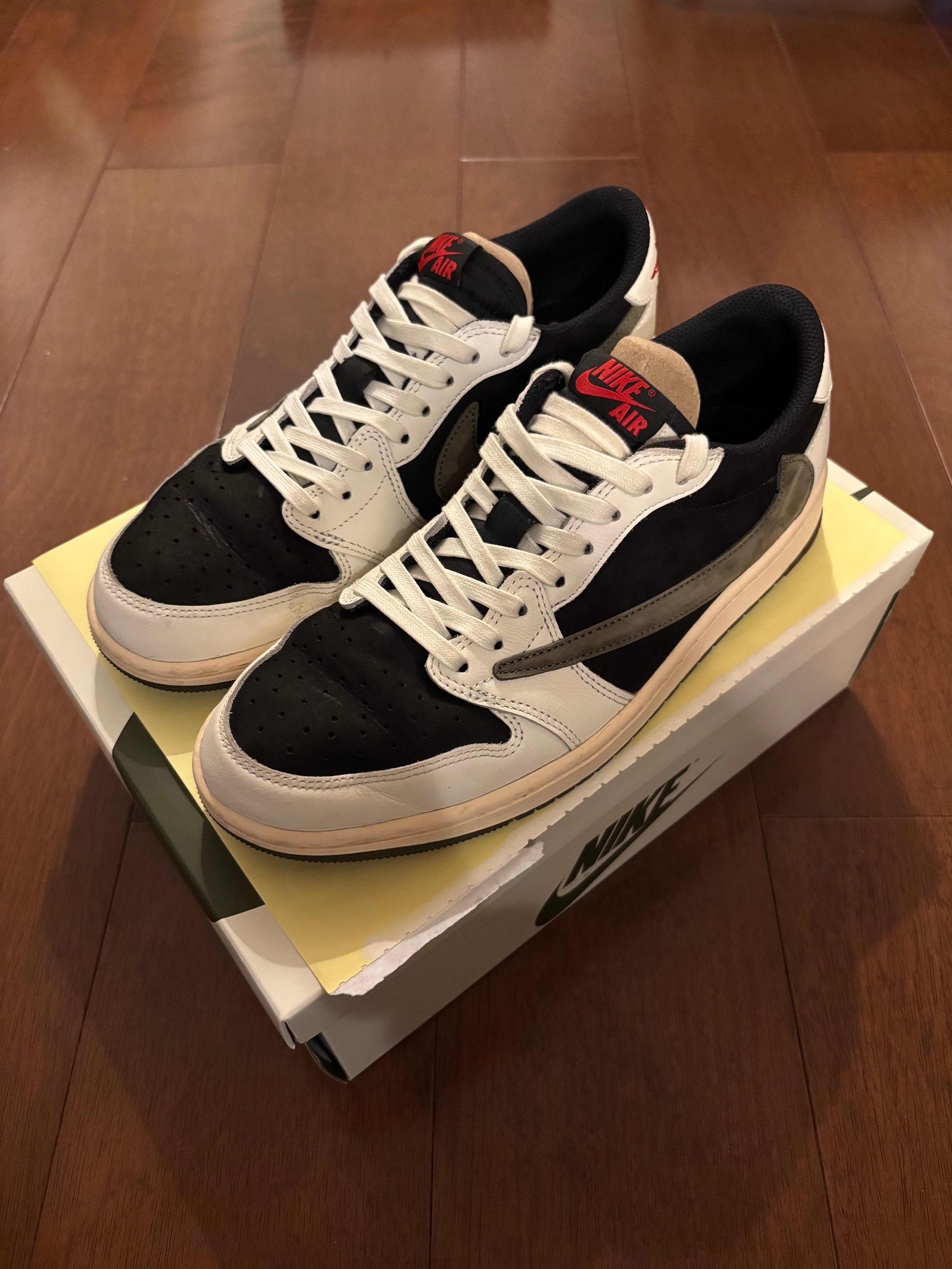Travis Scott × Nike Women's Air Jordan 1 Low OG "Medium Olive"