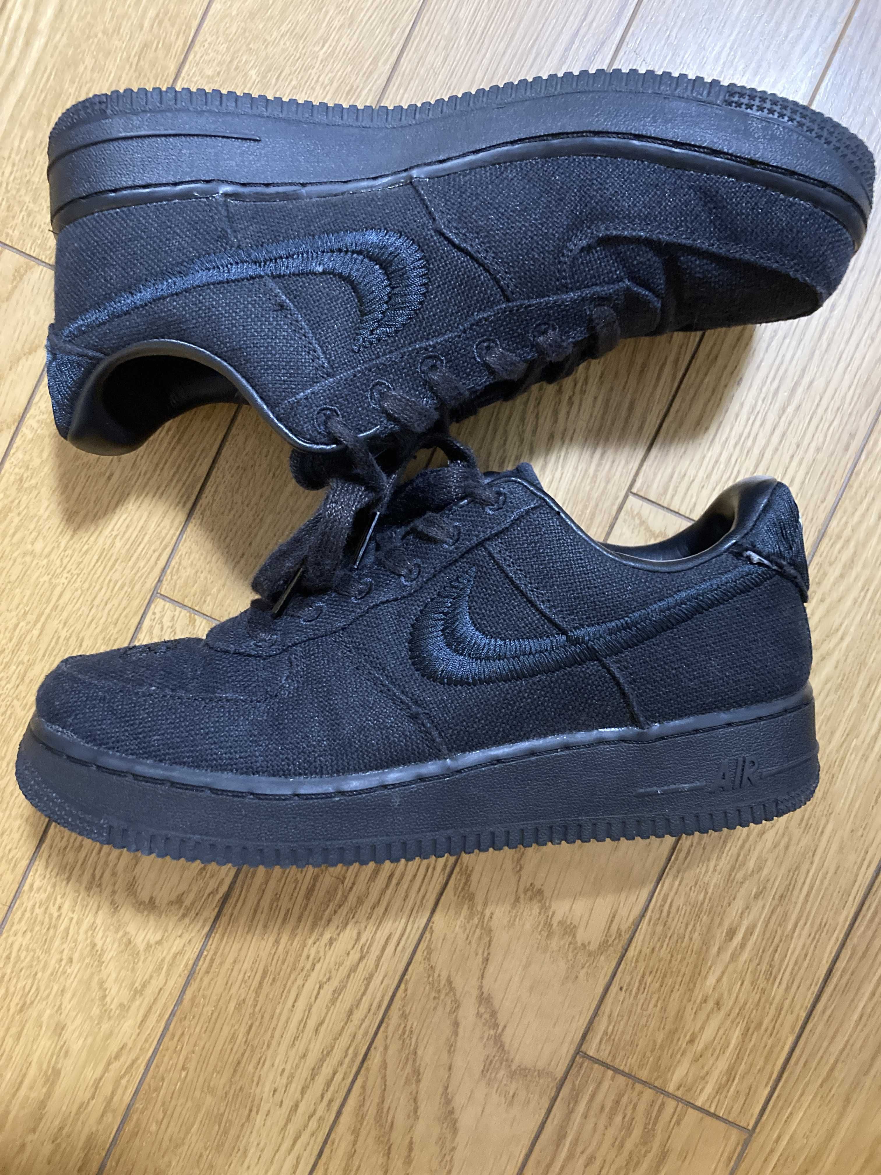Stussy × Nike Air Force 1 Low "Triple Black"