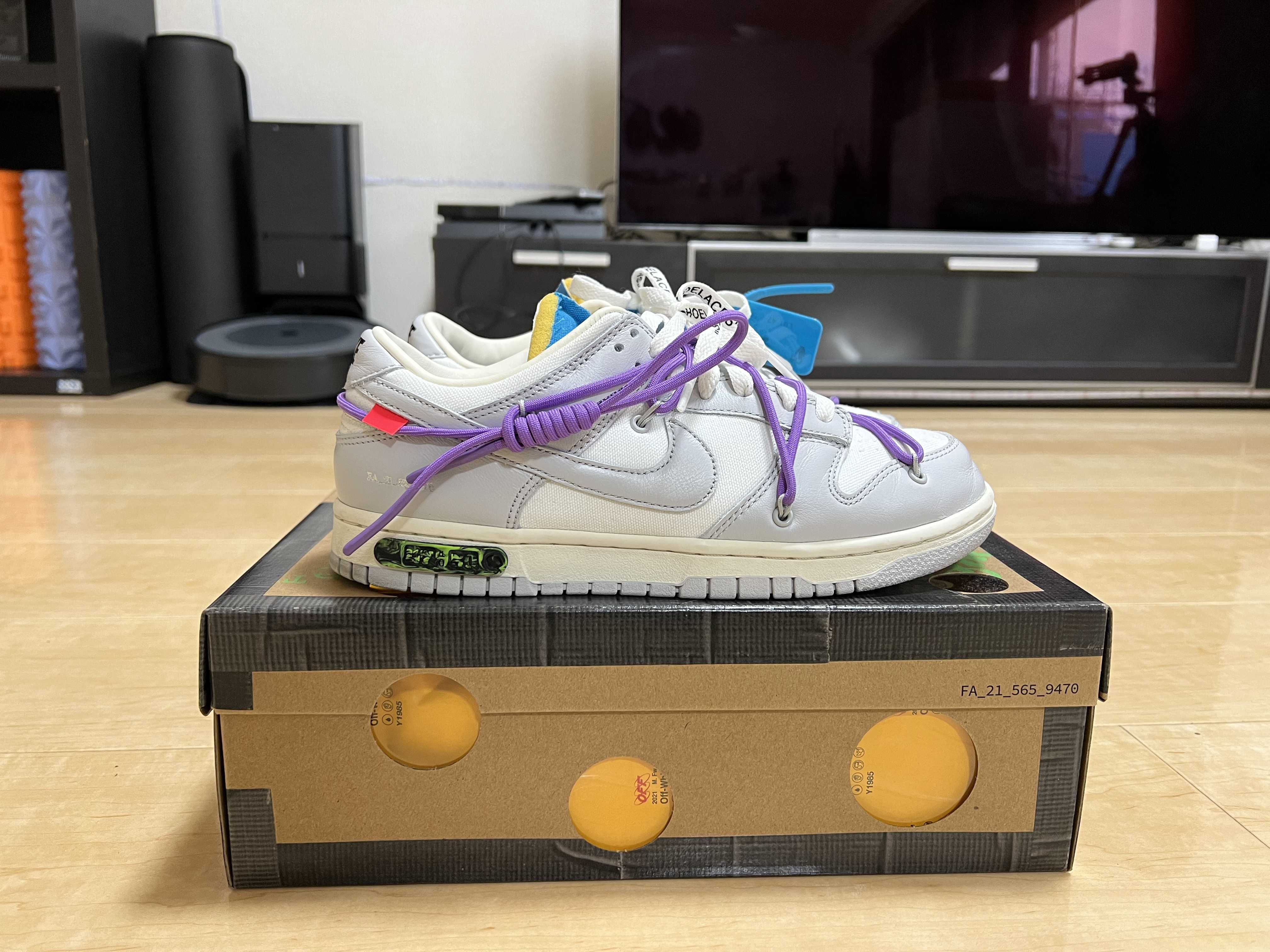 Off-White × Nike Dunk Low "Sail/Neutral Gray"