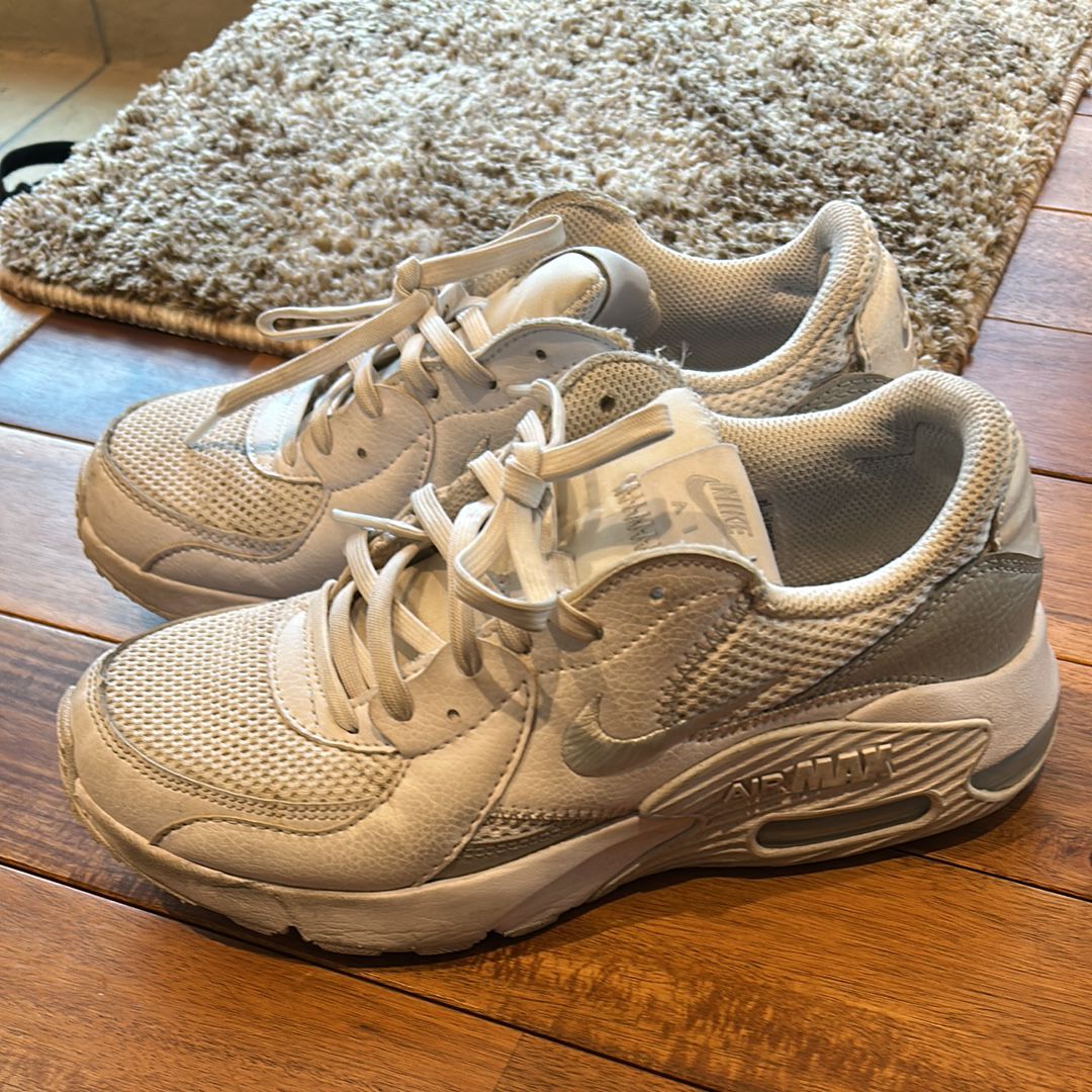 ナイキ ウィメンズ エアマックス エクシー "ホワイト/メタリックプラチナム"