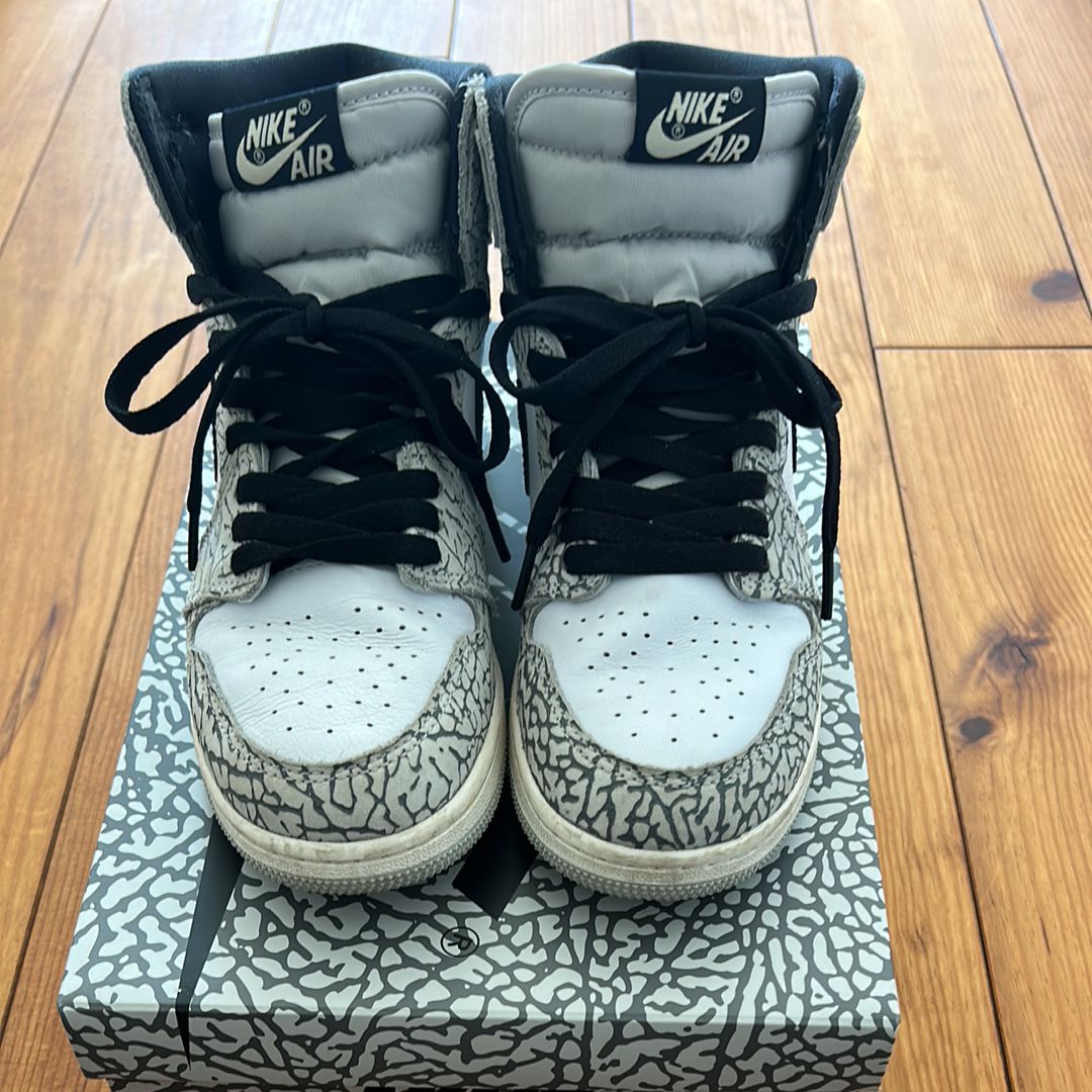 Nike GS Air Jordan 1 High OG "White Cement"