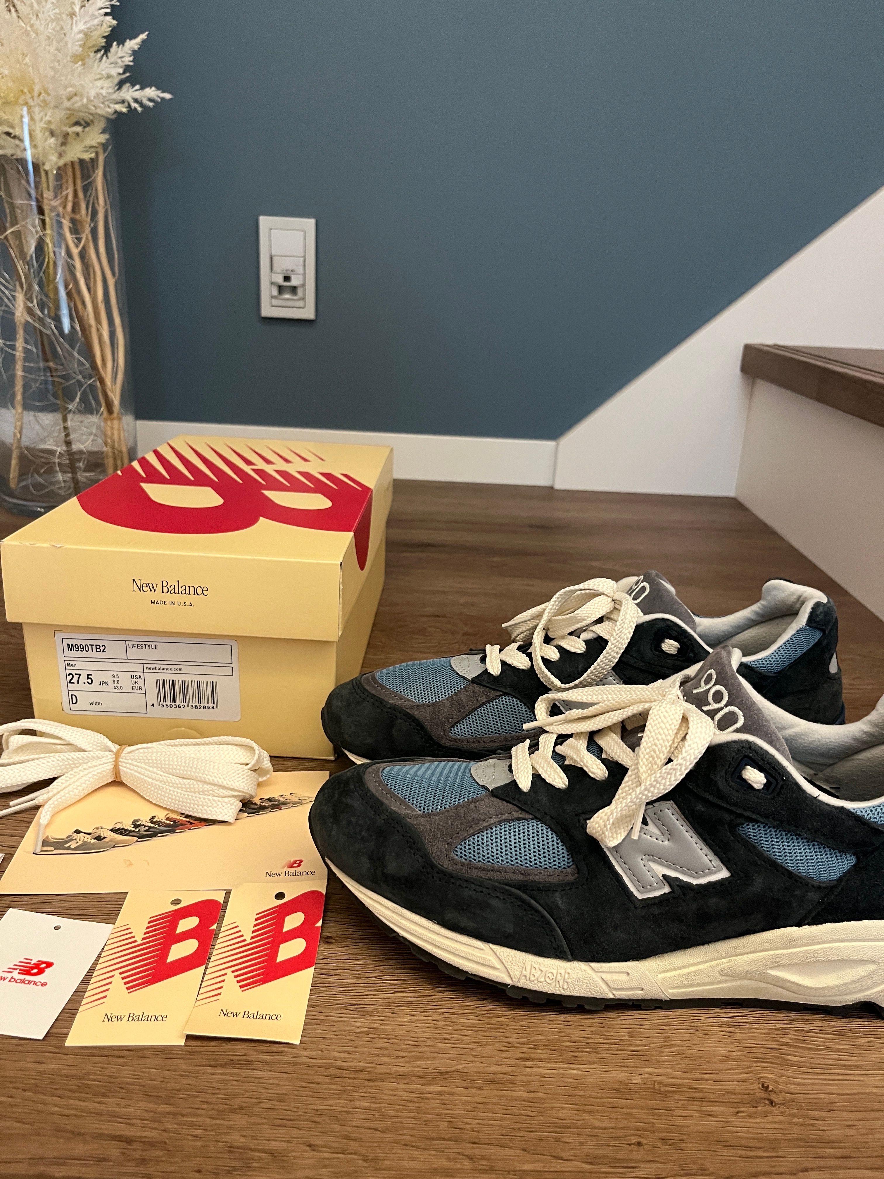 New Balance 990V2 "Navy/Castlerock"
