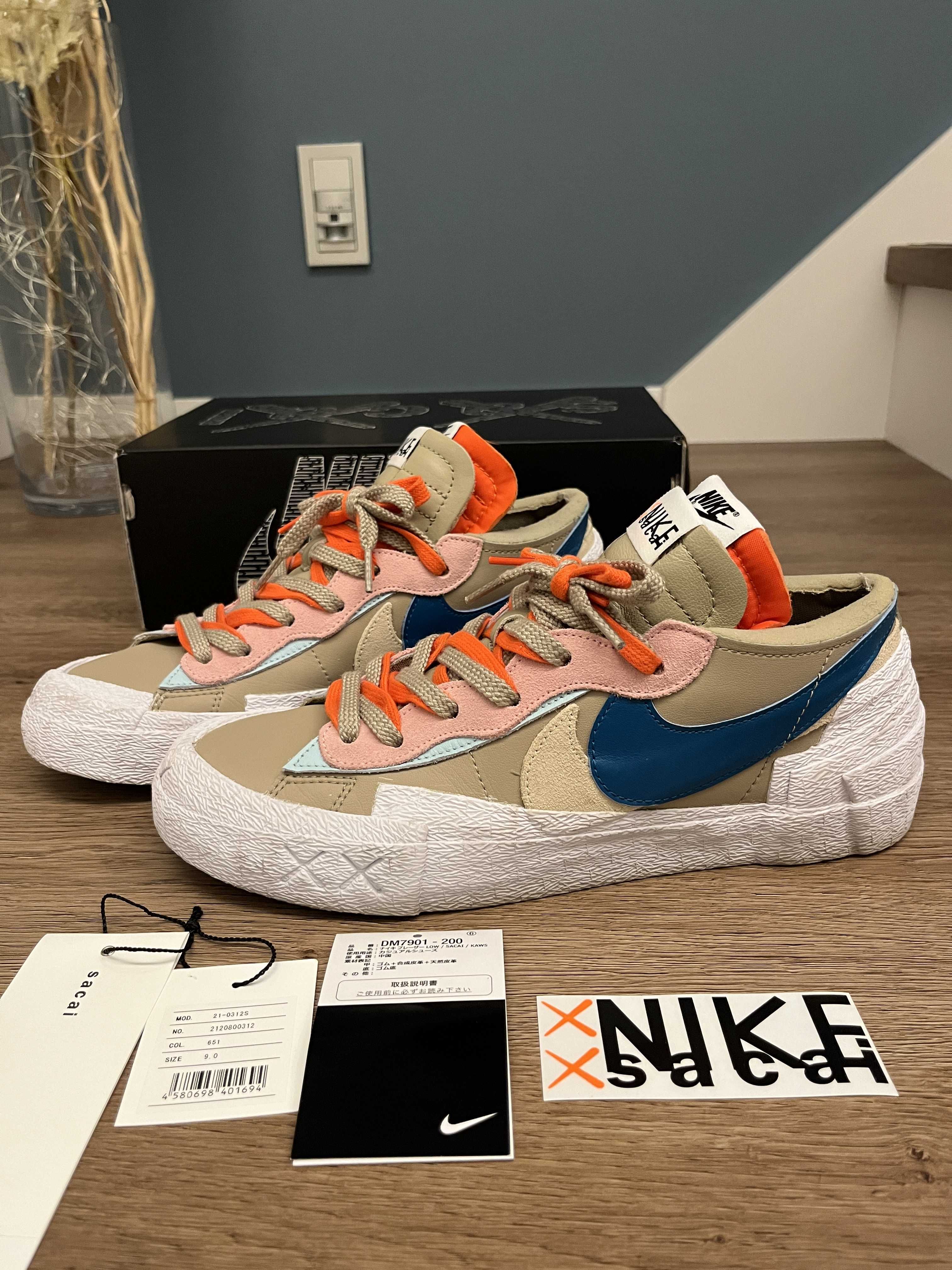 KAWS × sacai × Nike Blazer Low "Reed"