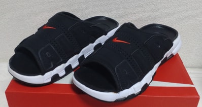 Nike Air More Uptempo Slide "Black/Clear/White"