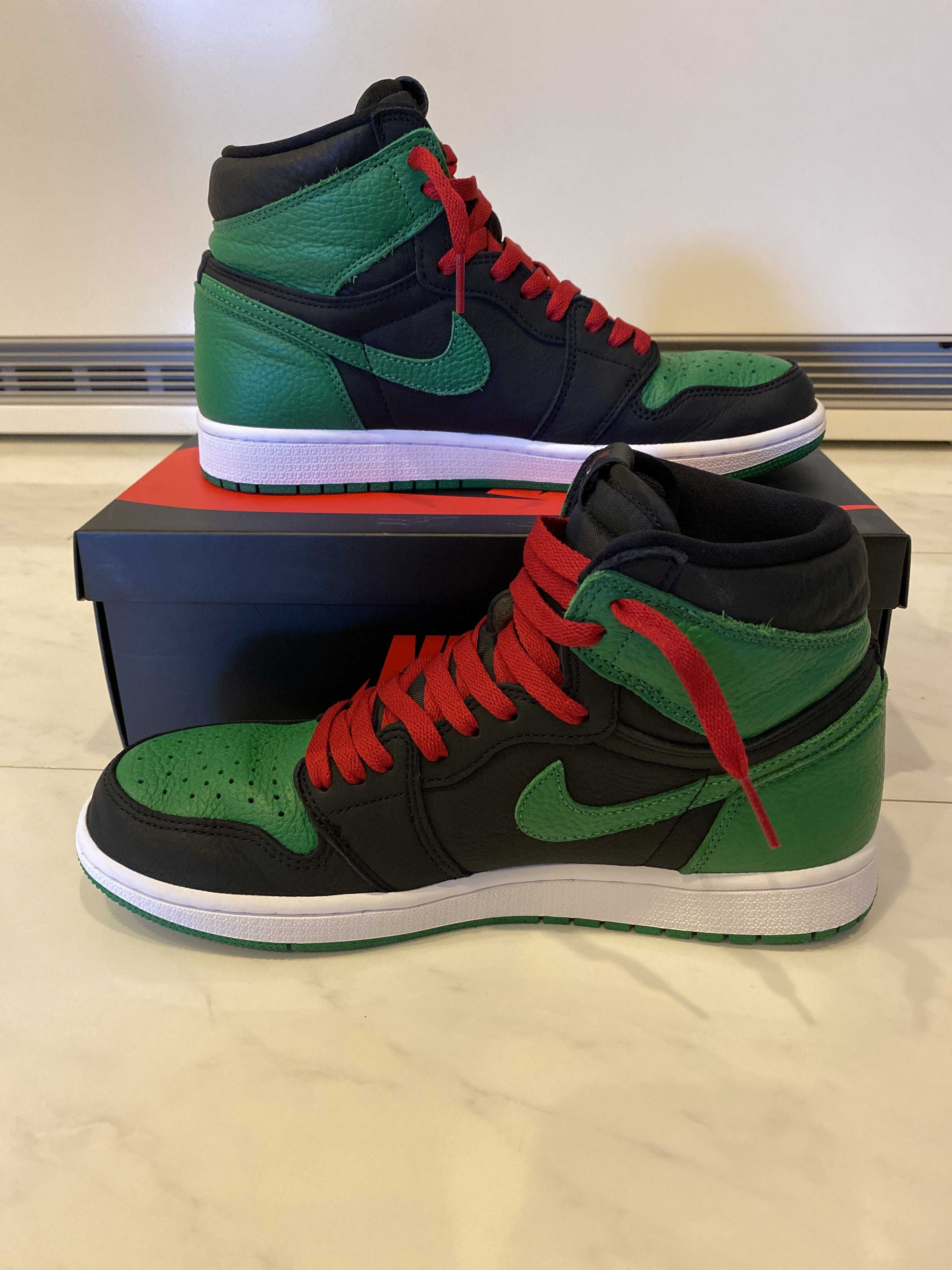 Nike Air Jordan 1 Retro High OG "Black/Pine Green" (2020)      