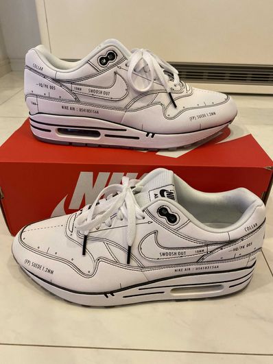 NIKE AIR MAX 1 "TINKER SCHEMATIC WHITE"