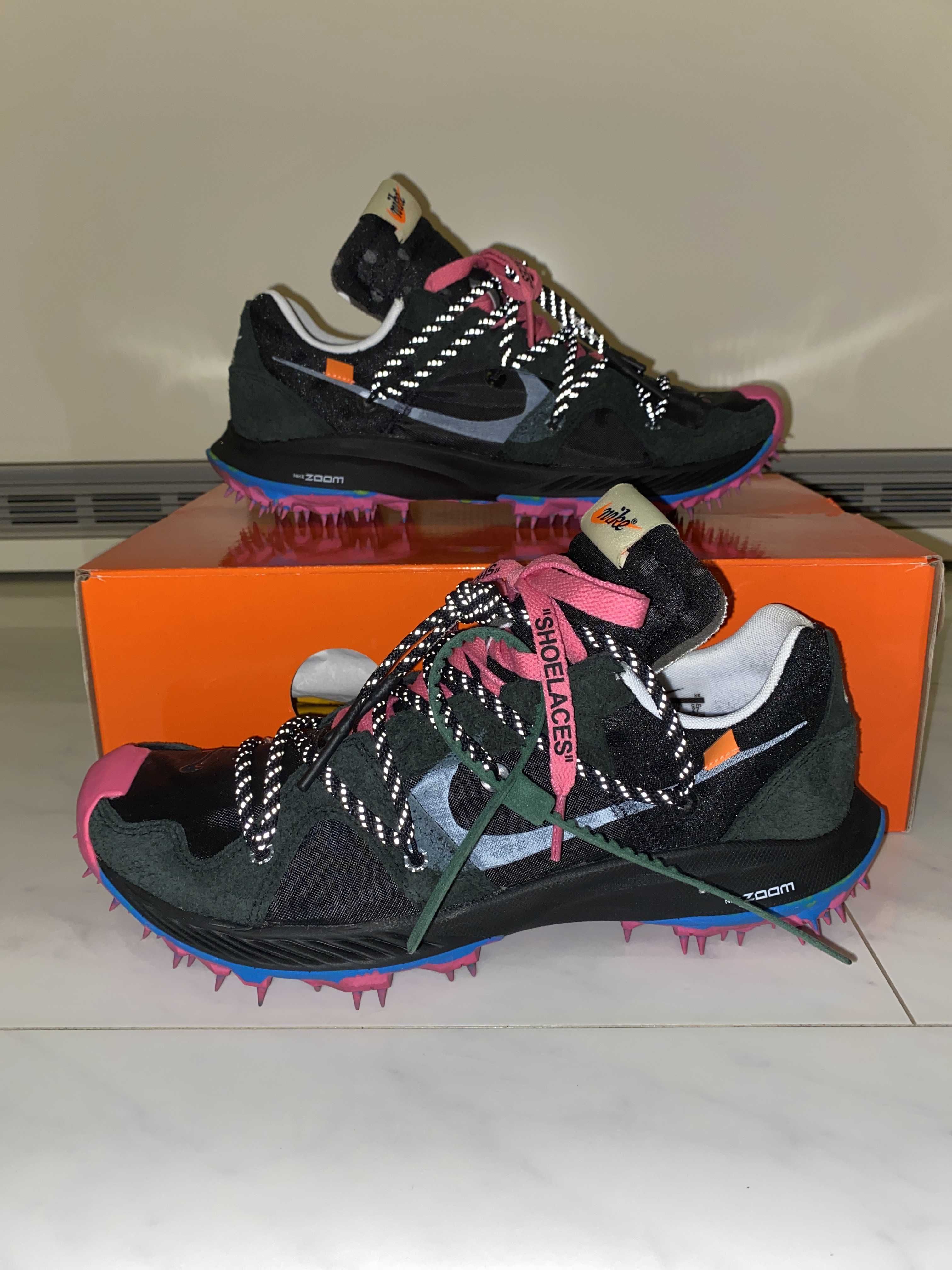 Off-White × Nike Women's Zoom Terra Kiger 5 "Black"