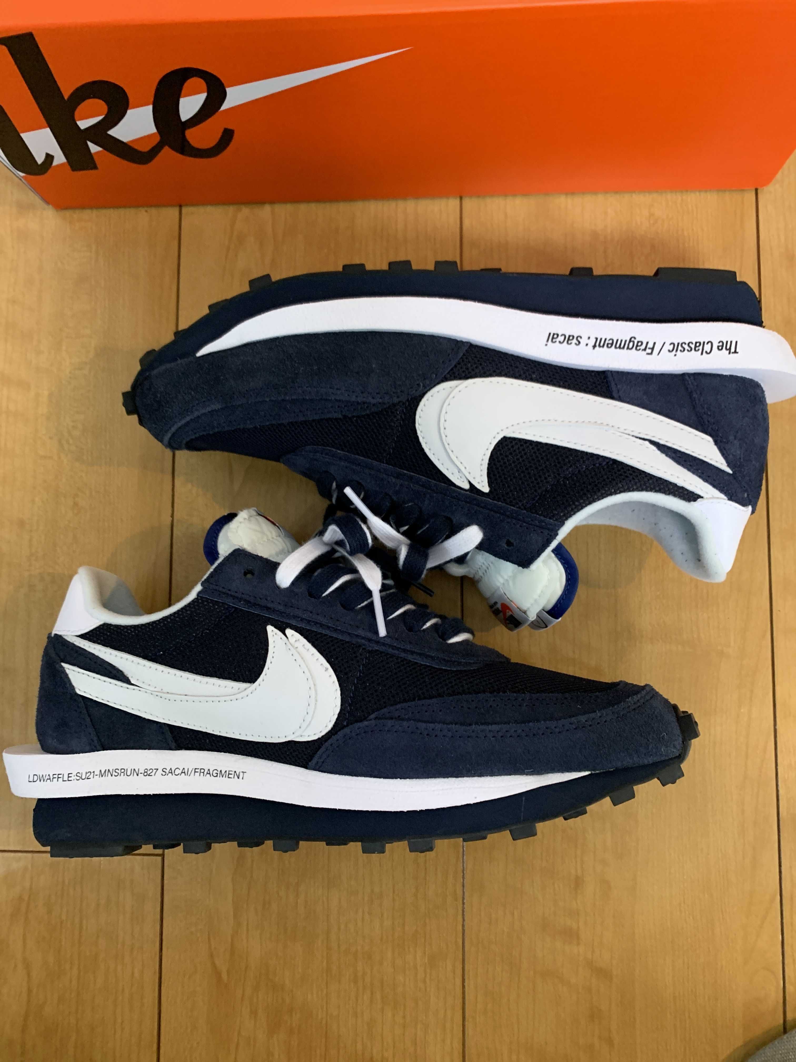 Fragment × sacai × Nike LD Waffle "Blackended Blue"