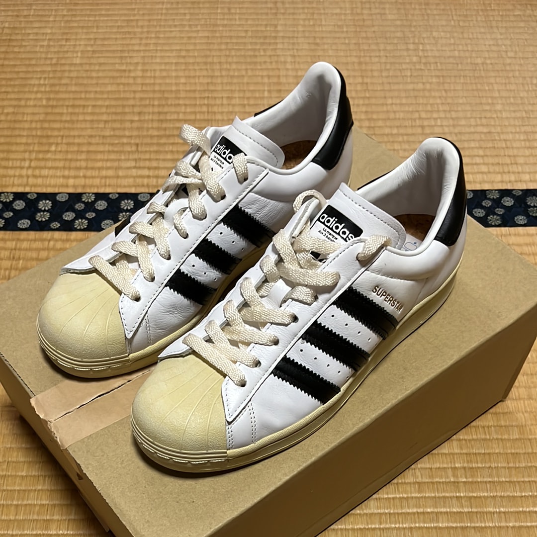 adidas Superstar "White Black Aged Sole"