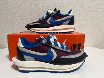 UNDERCOVER × sacai × Nike LD Waffle "Night Maroon/Pale Ivory-Ground Grey-Team Royal"