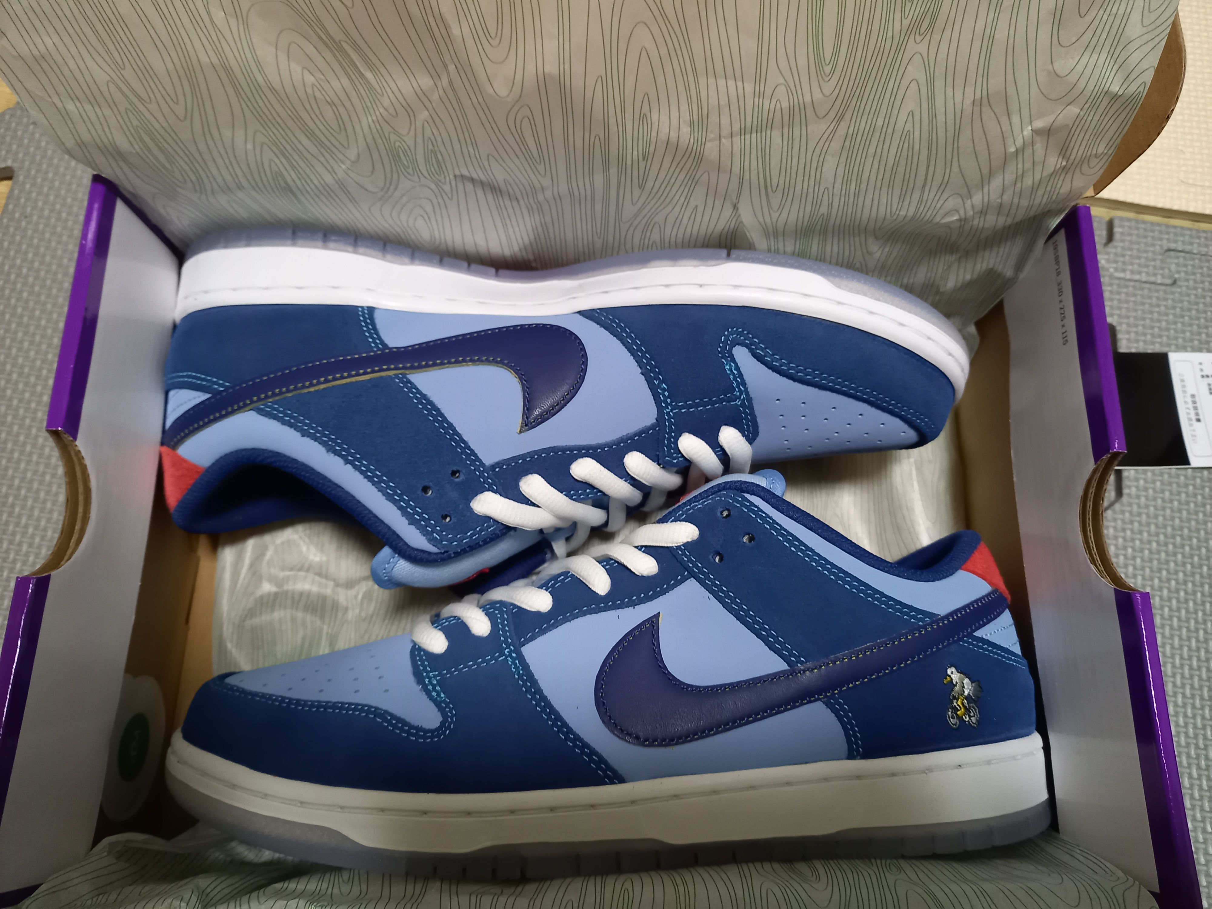 Why So Sad? × Nike SB Dunk Low "Coastal Blue/Speed Yellow-University Red"