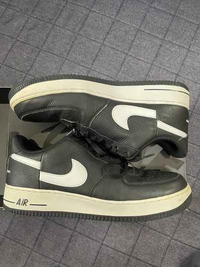 Supreme × COMME des GARCONS SHIRT × Nike Air Force 1 Low "Black/White" (2018)