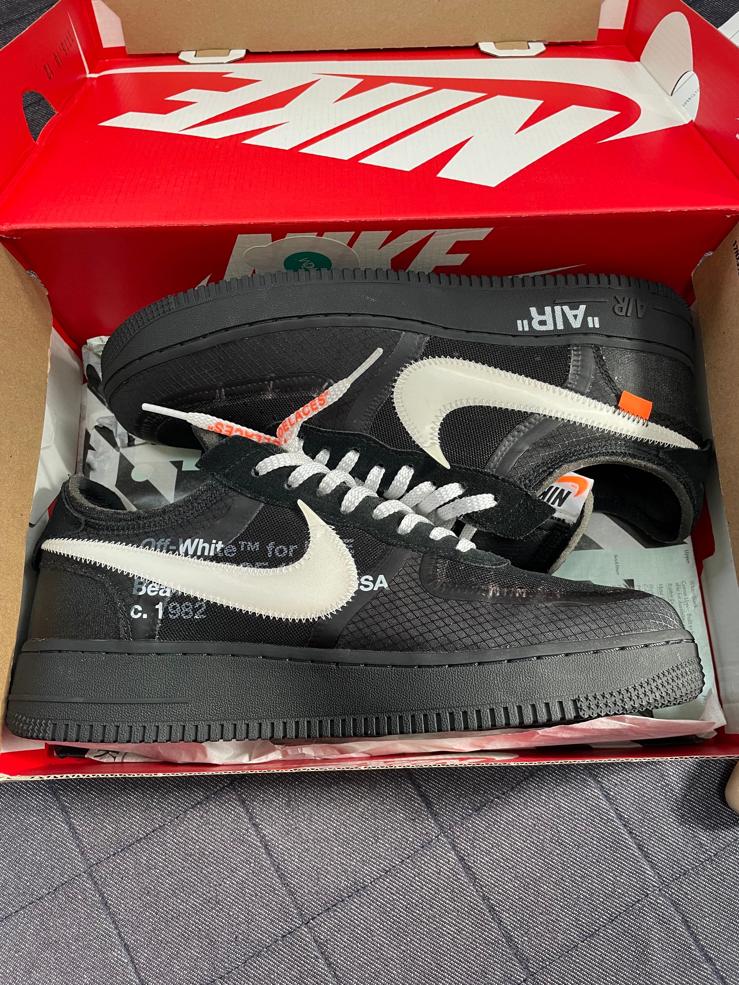 Off-White × Nike Air Force 1 Low "Black"