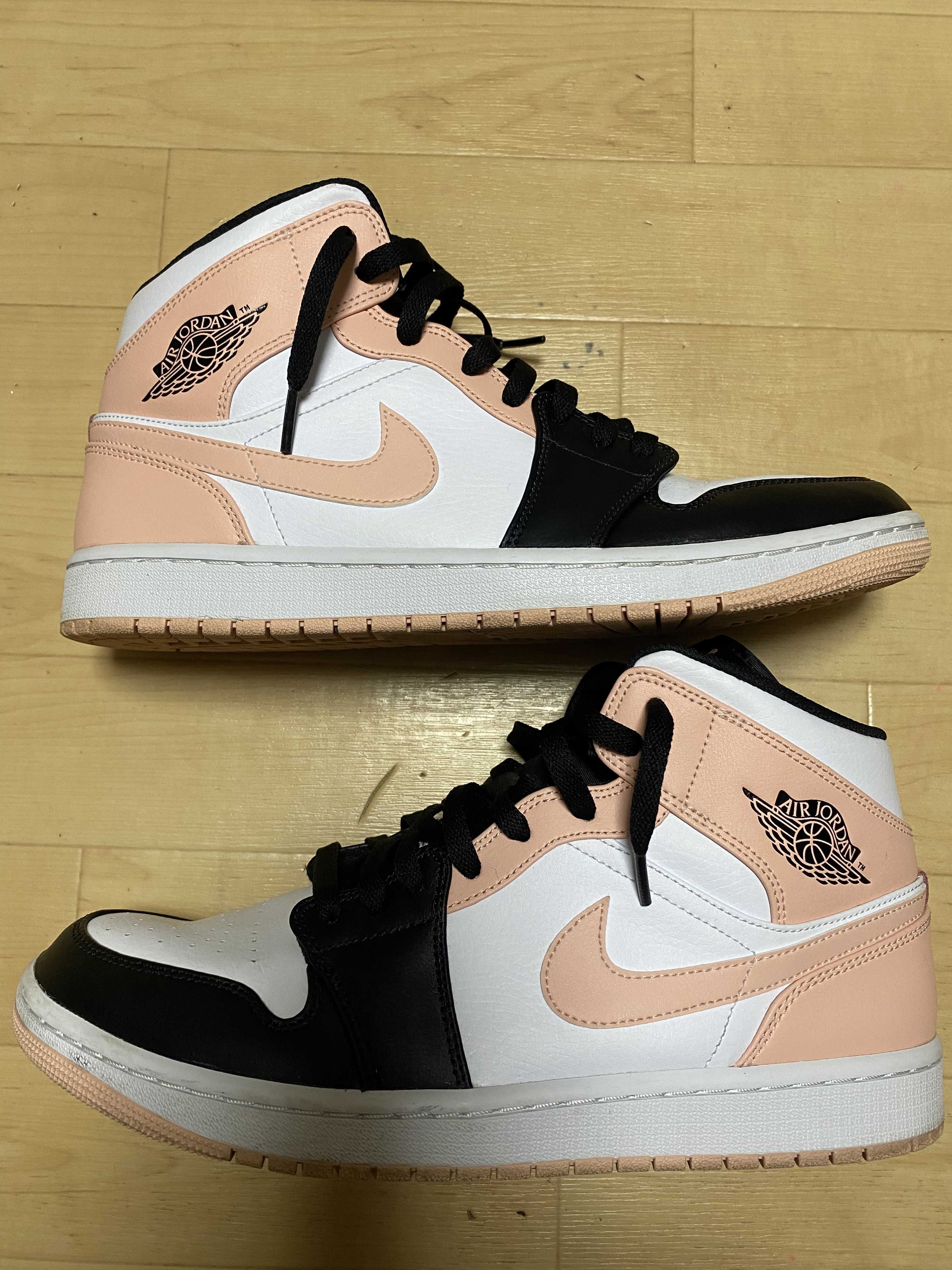 NIKE AIR JORDAN 1 MID "WHITE/BLACK/CRIMSON TINT"