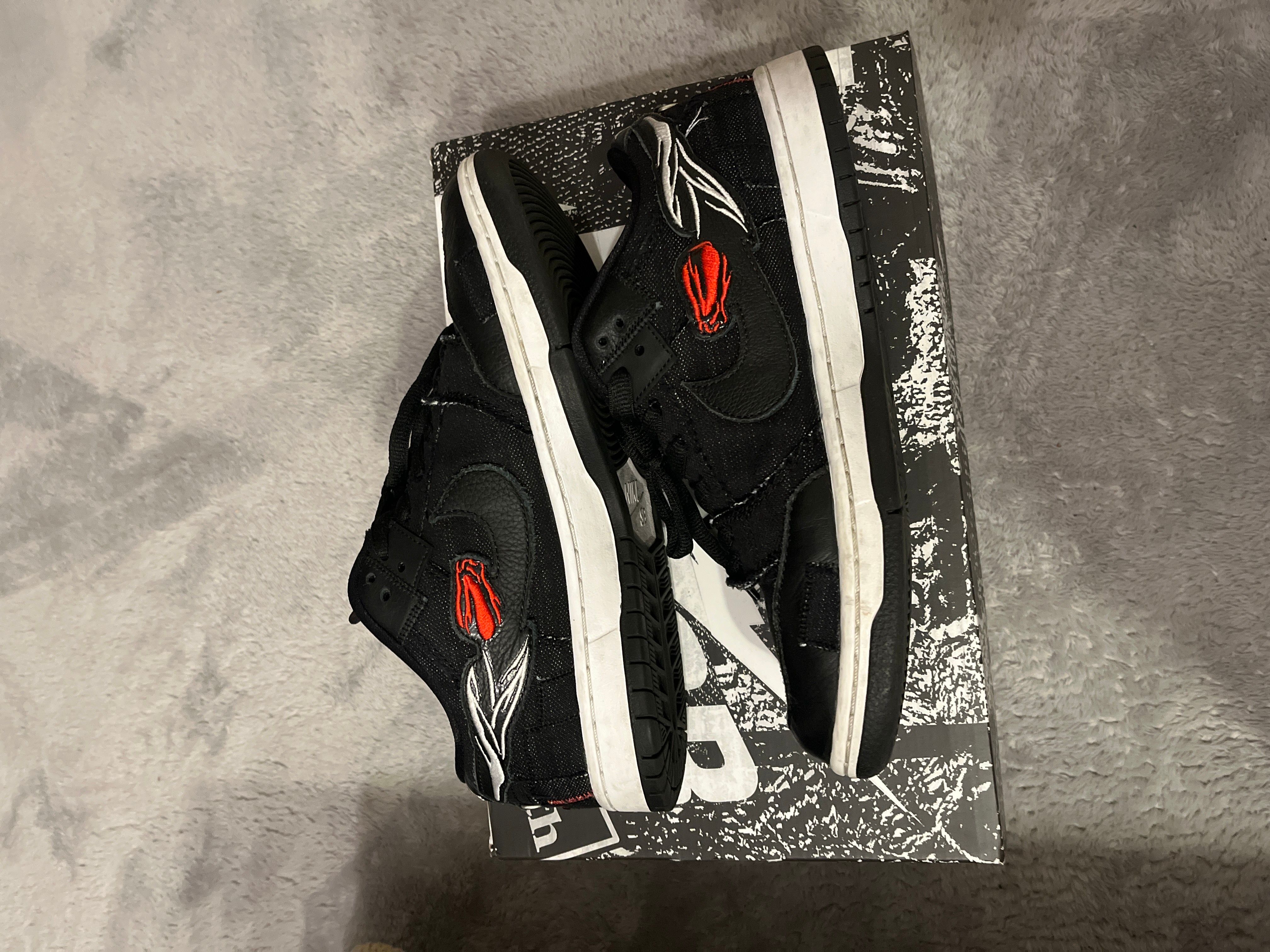 Wasted Youth × Nike SB Dunk Low "Black Denim"(Special Box) / VERDY